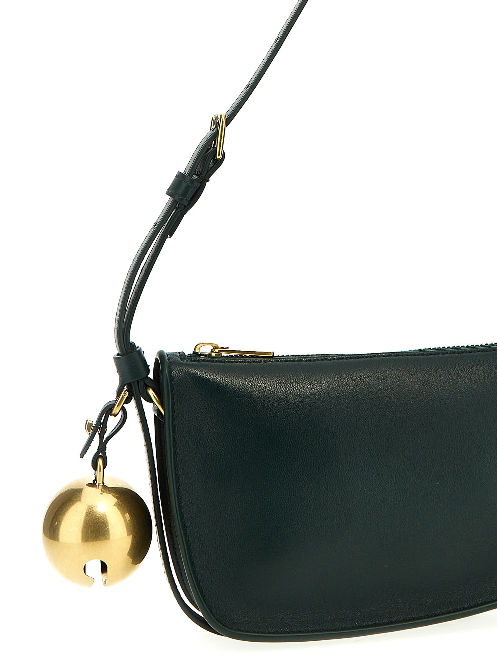 Shop Burberry Shield Sling Mini Shoulder Bag In Green