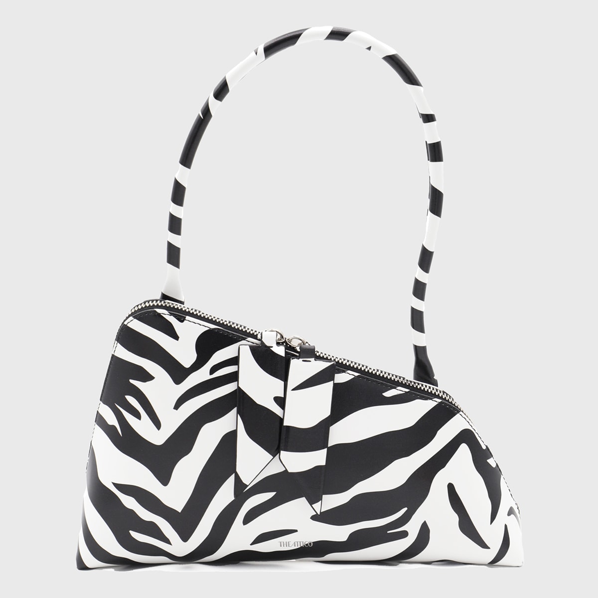 Black And White Leather Shoulder Bag