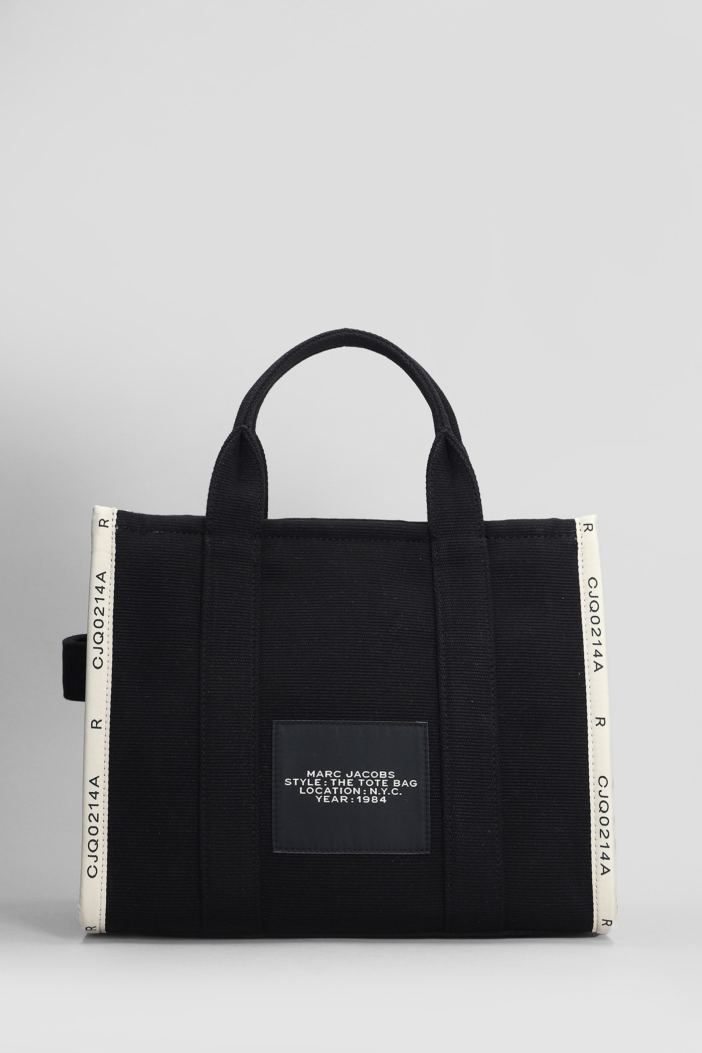 Shop Marc Jacobs The Medium Tote Tote In Black Cotton