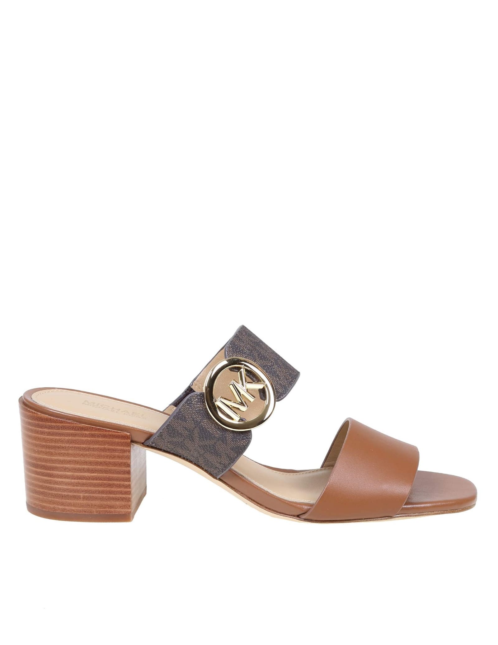Michael Kors Summer Mid Sandal In Leather Color