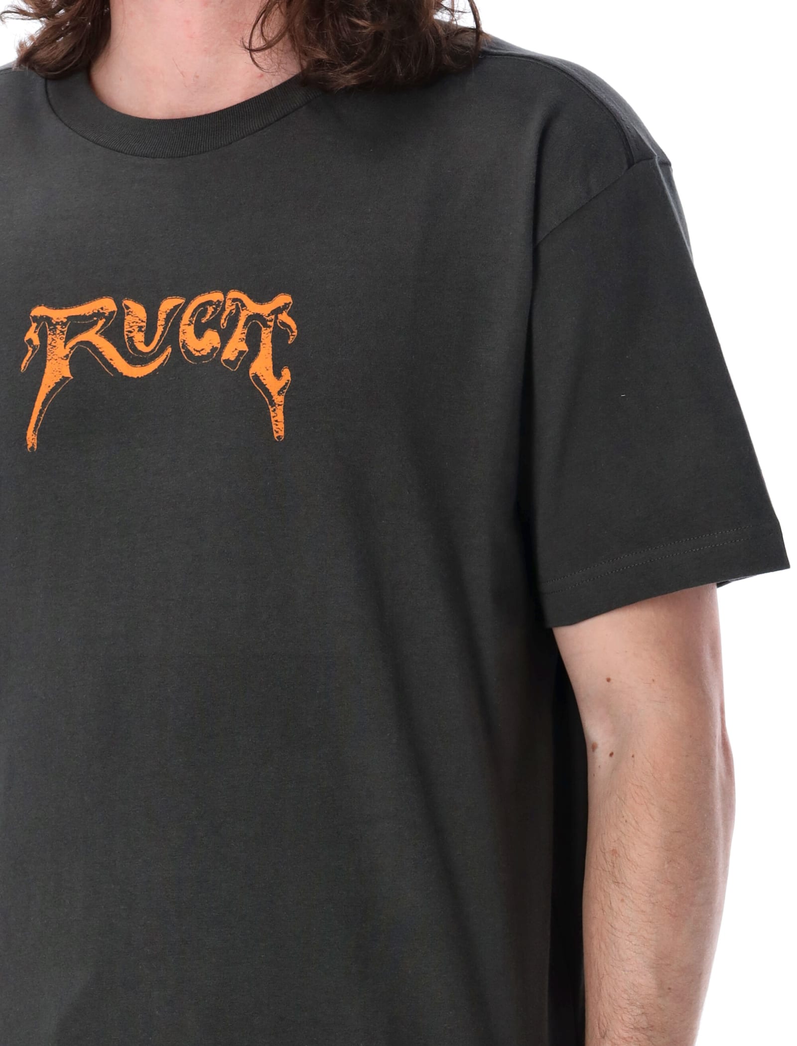Shop Rvca Unearthed T-shirt In Black