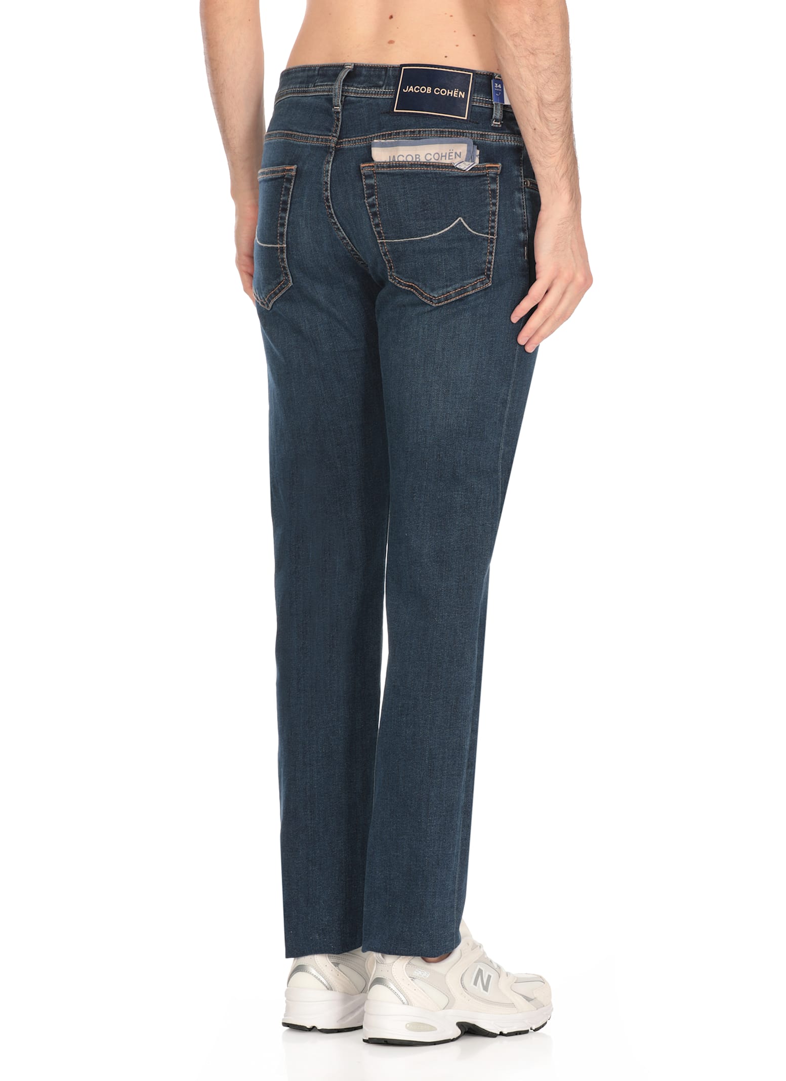 Jacob Cohen Straight Five-pocket Cotton Jeans In Blue
