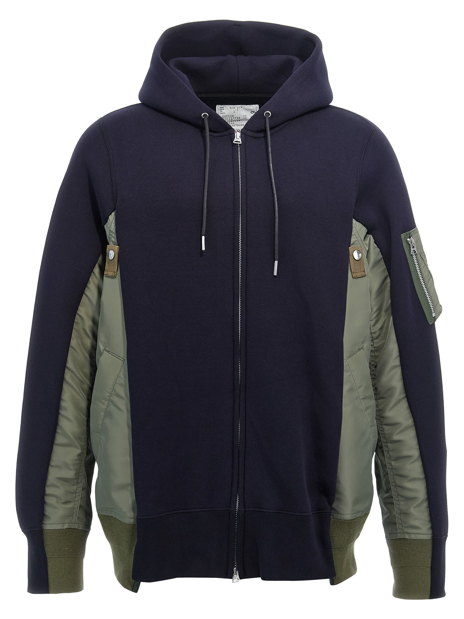 Shop Sacai Sponge Hoodie In Multicolor