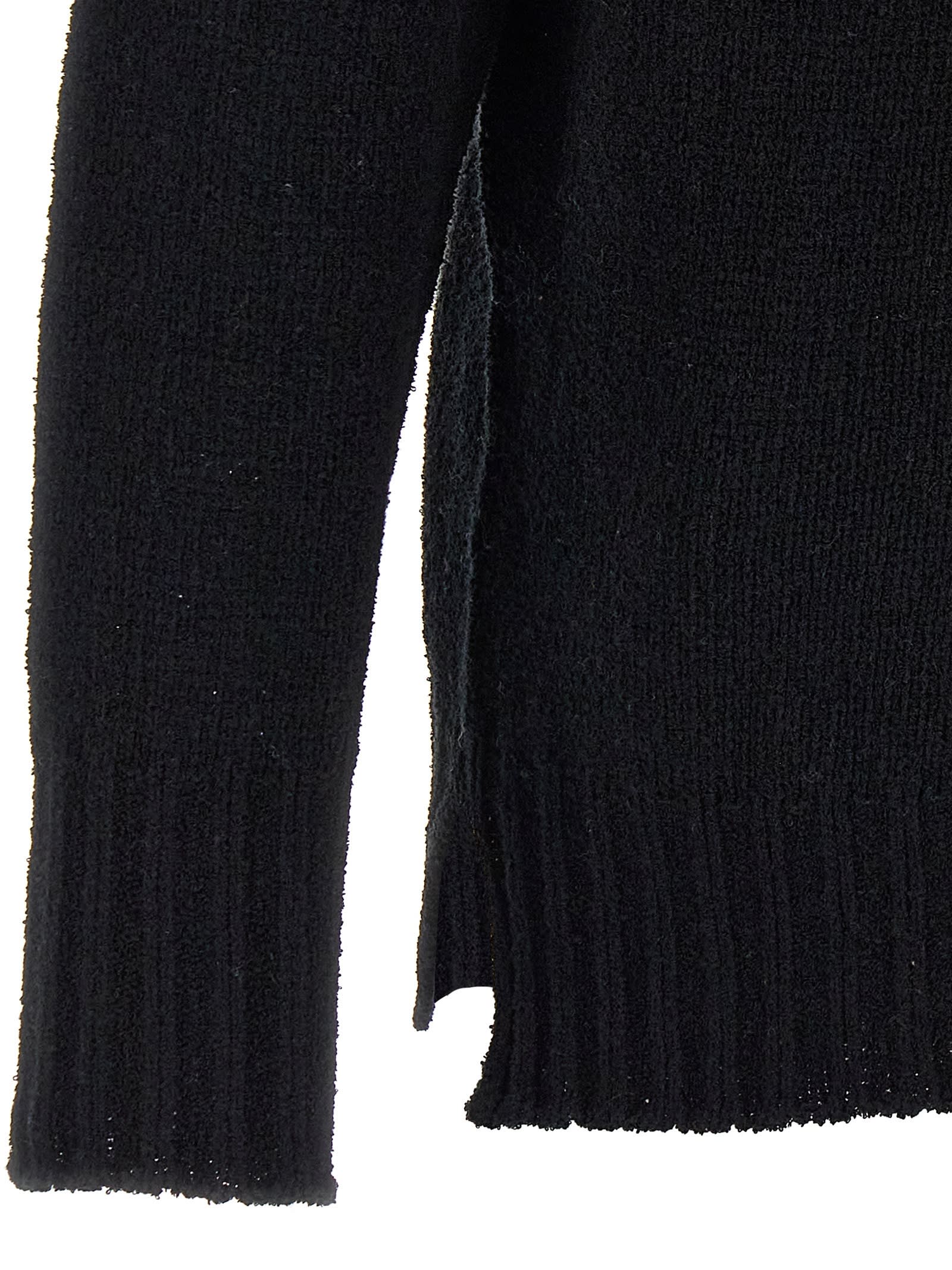 Ma'ry'ya High Neck Sweater In Blue