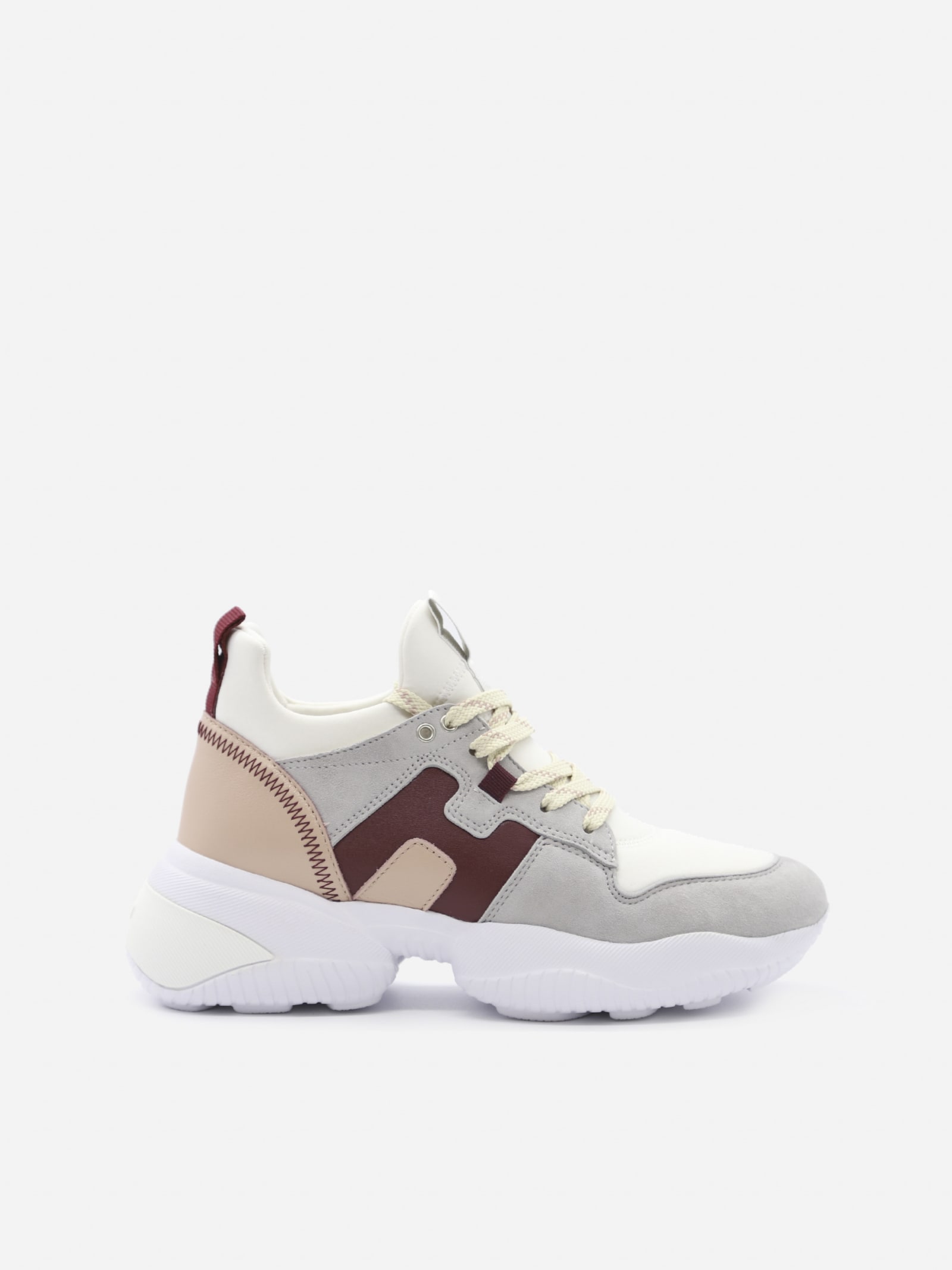 Hogan Interaction Sneakers In Leather And Suede