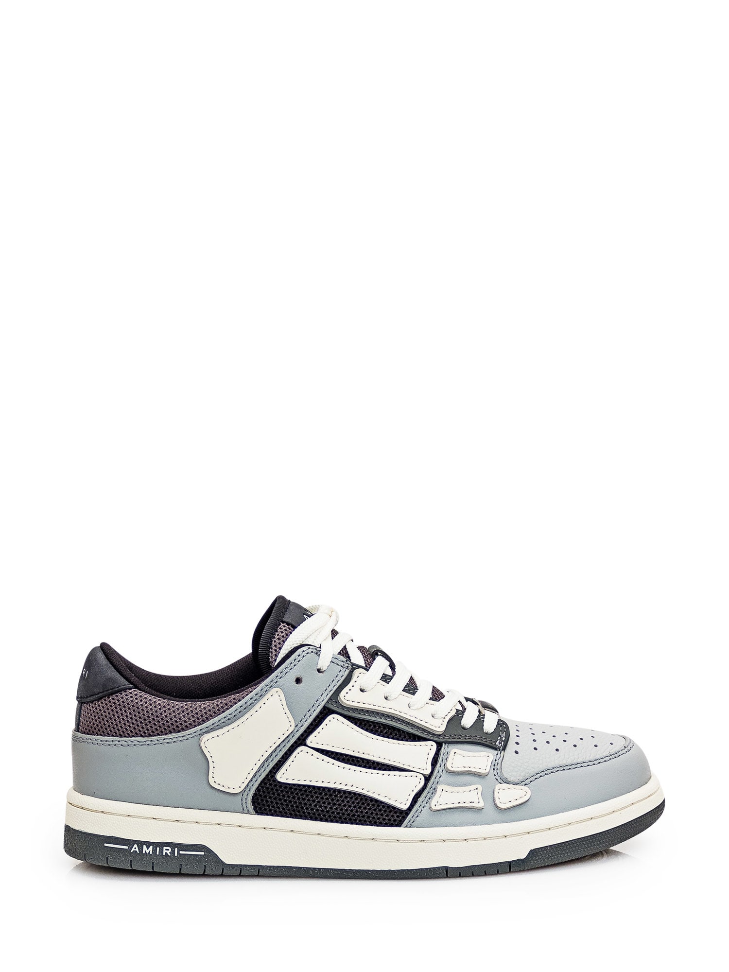 Shop Amiri Skel Top Low Sneaker In Grey