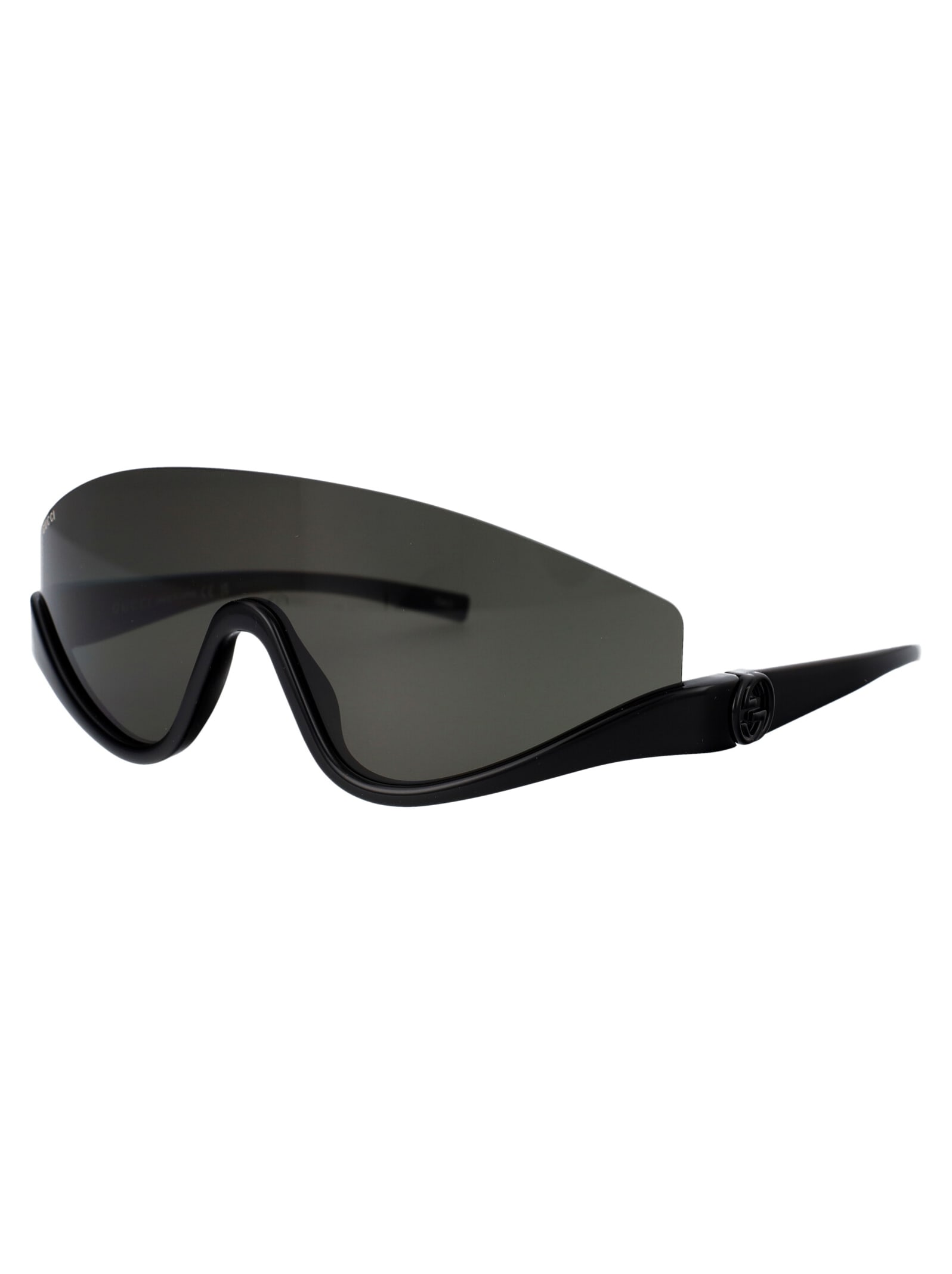 Shop Gucci Gg1650s Sunglasses In 001 Black Black Grey