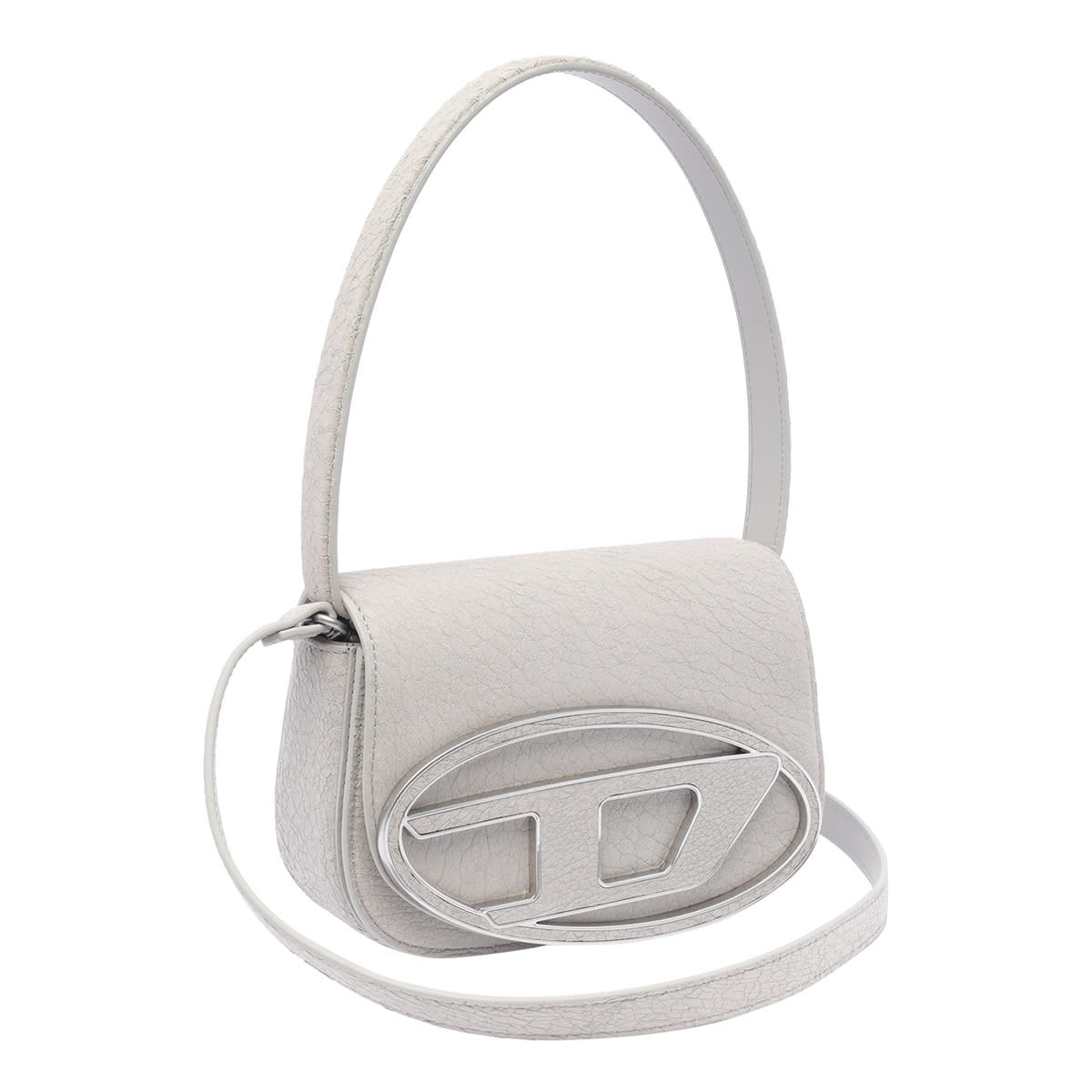 Shop Diesel 1dr Shoulder Bag In Grey