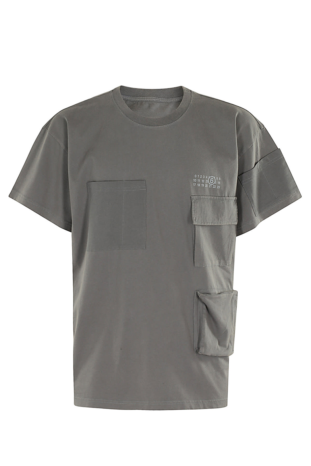 Shop Mm6 Maison Margiela T Shirt In Grey