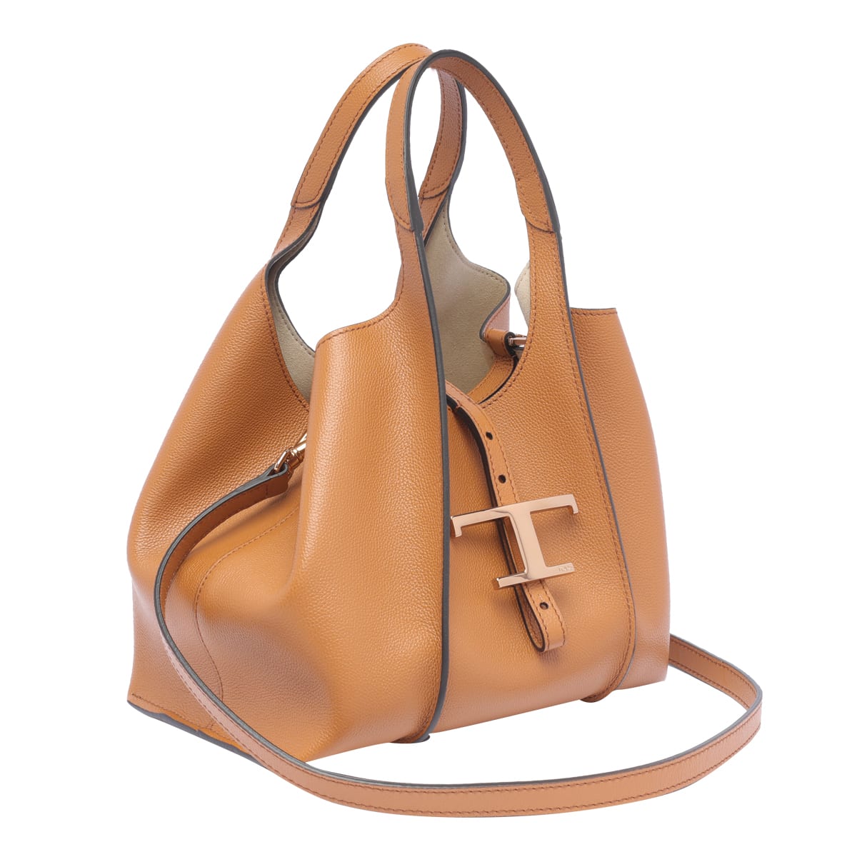 Shop Tod's T-timeless Hand Bag In Brown