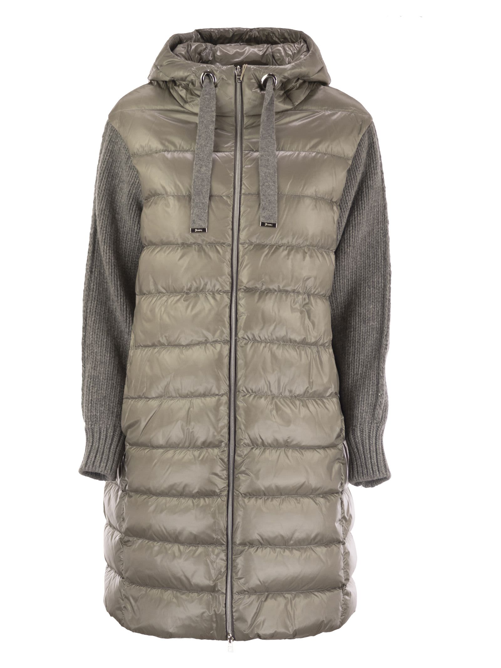 Resort Down Jacket In Ultralight Nylon And Mesh