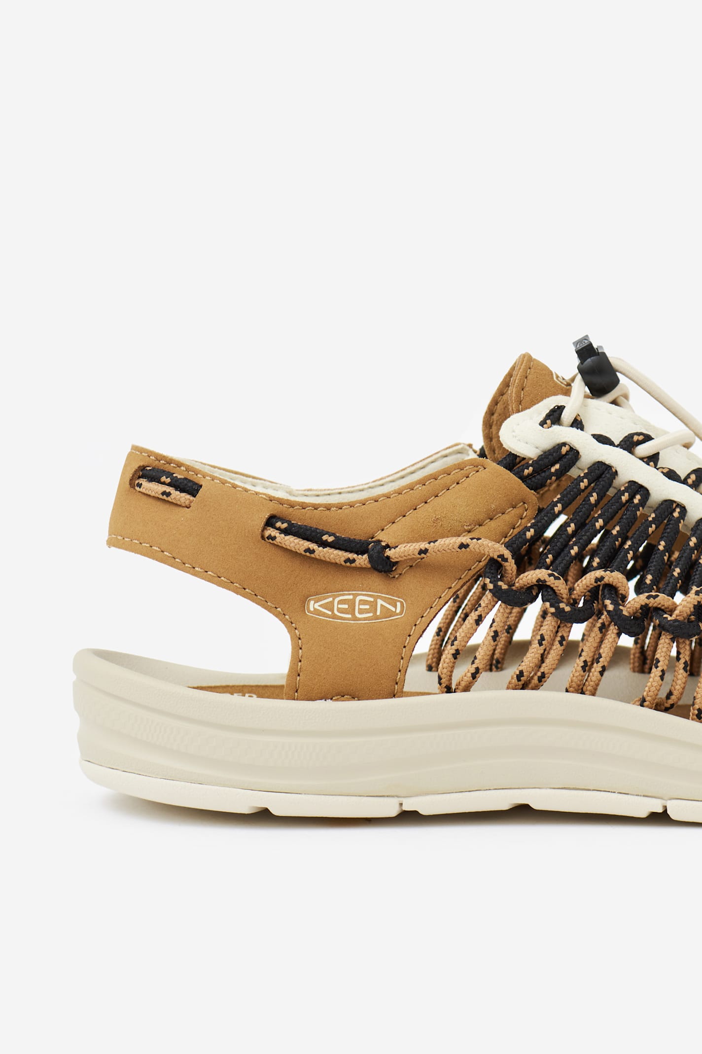 Keen Uneek M Sandals In Brown Suede And Fabric In Black