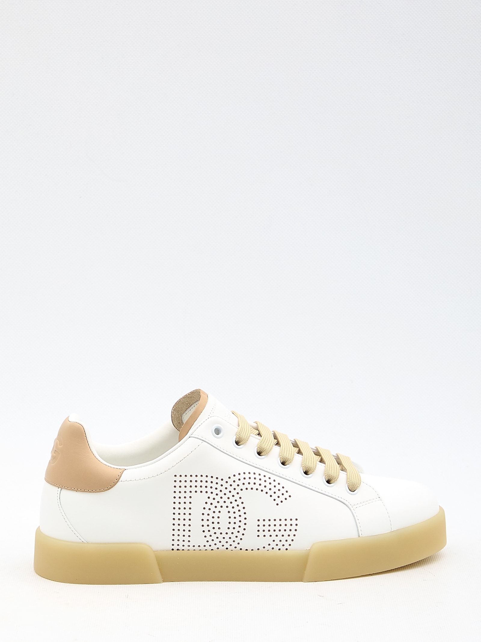 Shop Dolce & Gabbana Portofino Sneakers In White