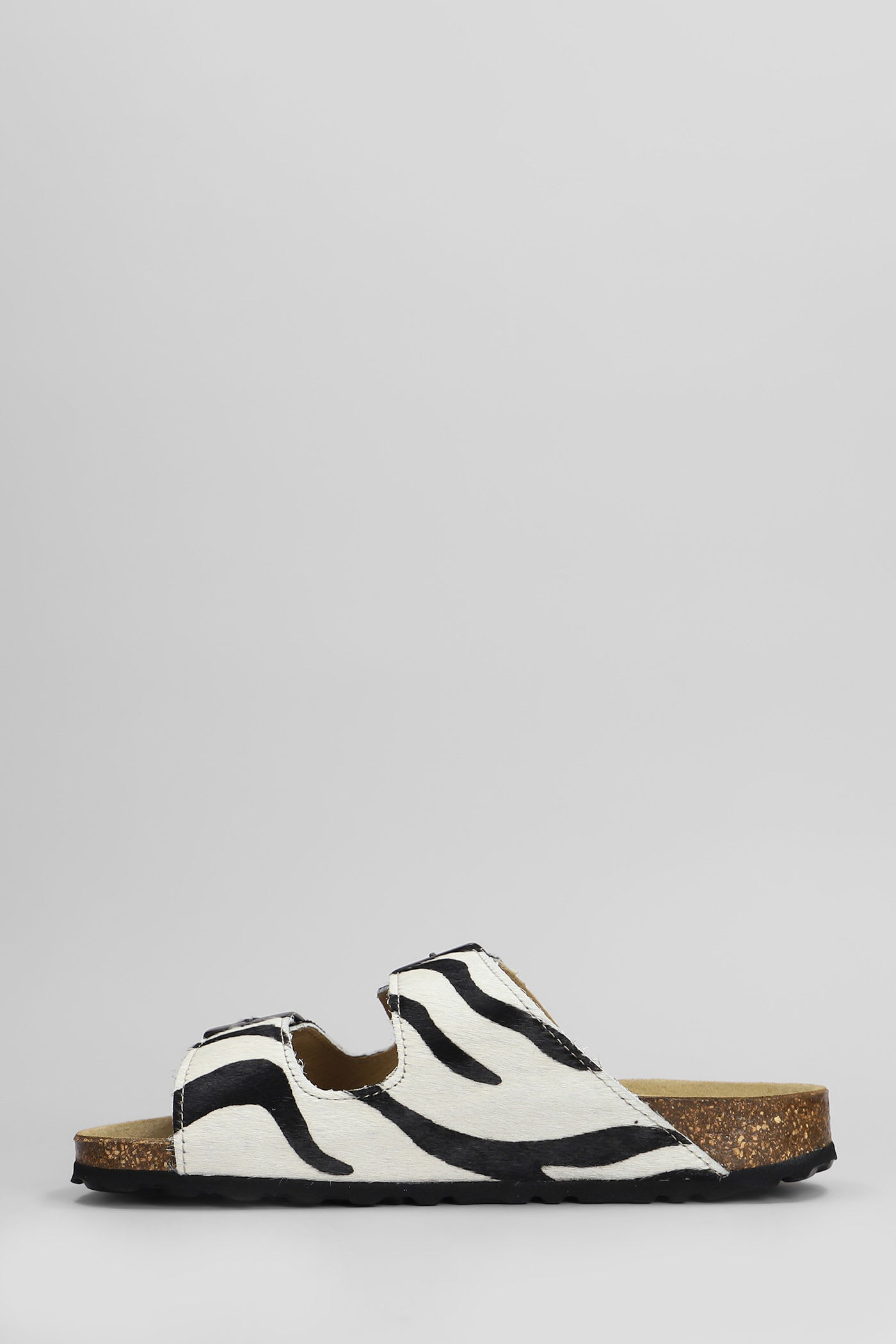 Shop Cubanas Amalia Flats In White Pony Skin