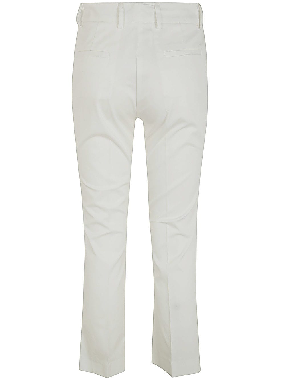 Shop Drhope Flared Pants In Optic White