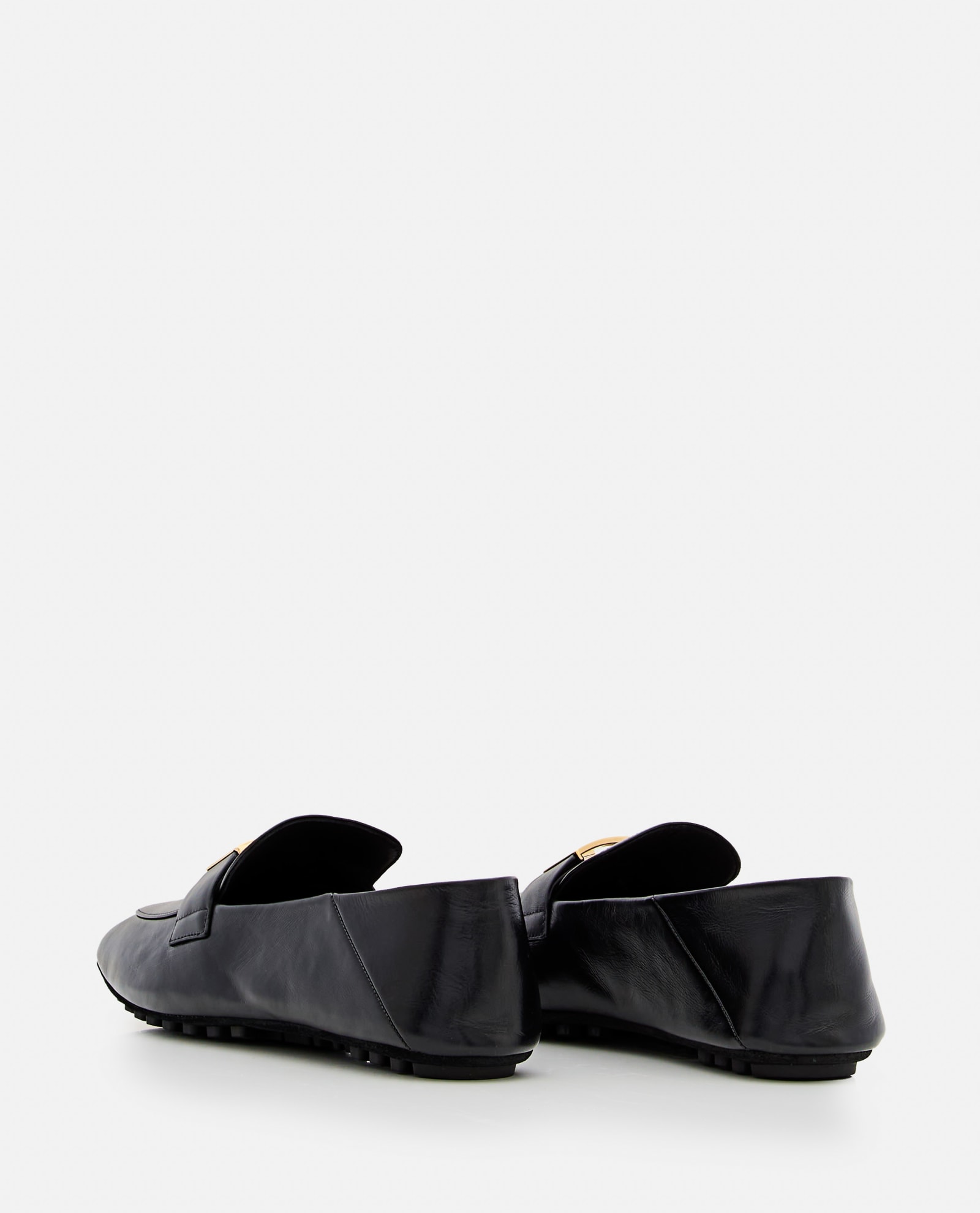 Shop Fendi Baguette Loafer In Black