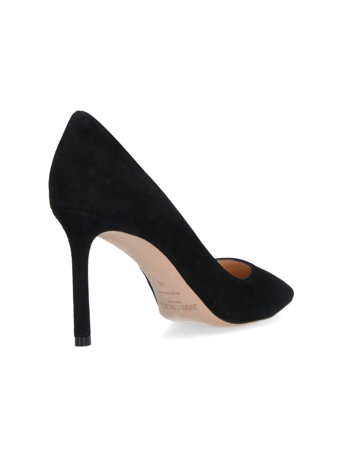 Jimmy Choo Womens Black Romy 100 Suede Courts 4.5 In Black