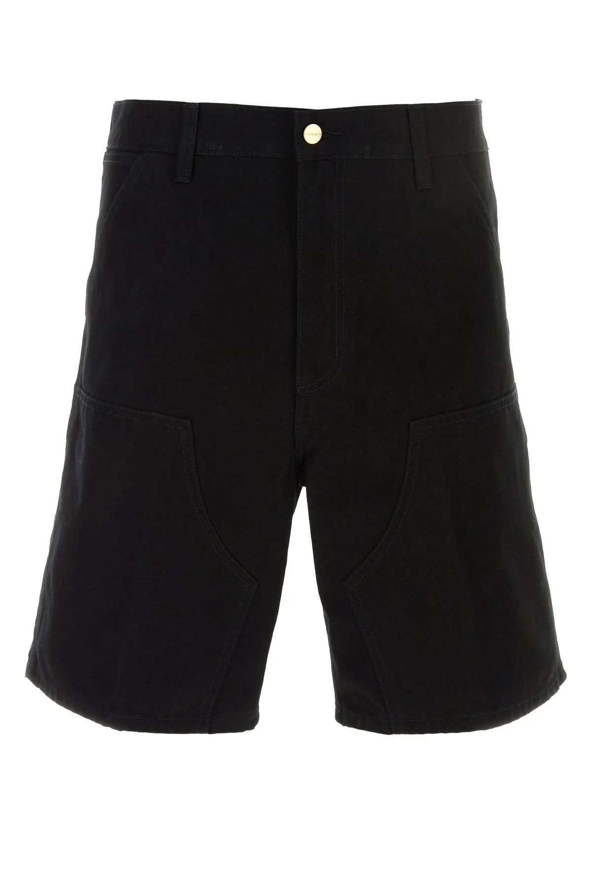 Shop Carhartt Black Cotton Double Knee Short
