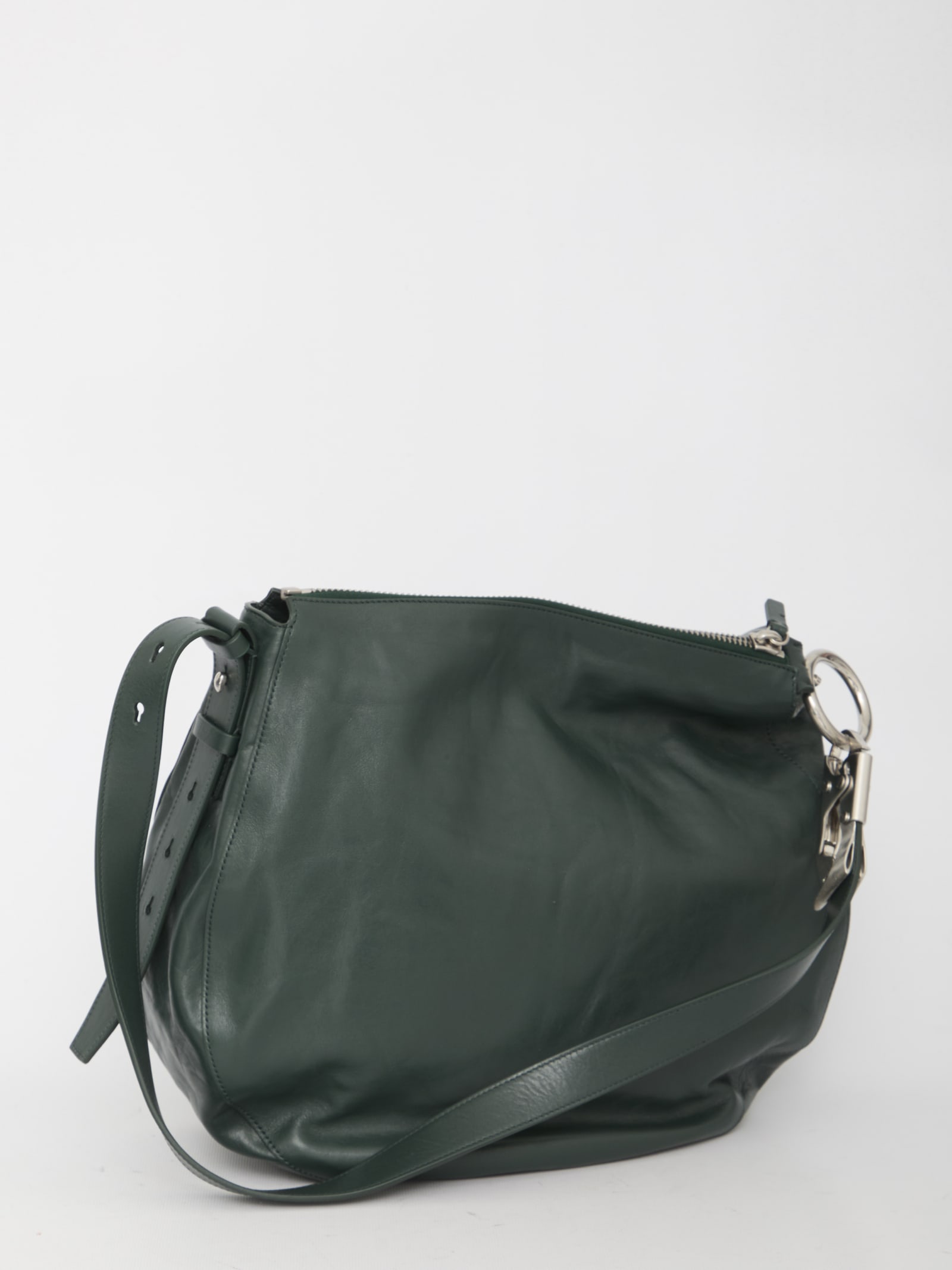 Shop Burberry Medium Knight Bag In Green