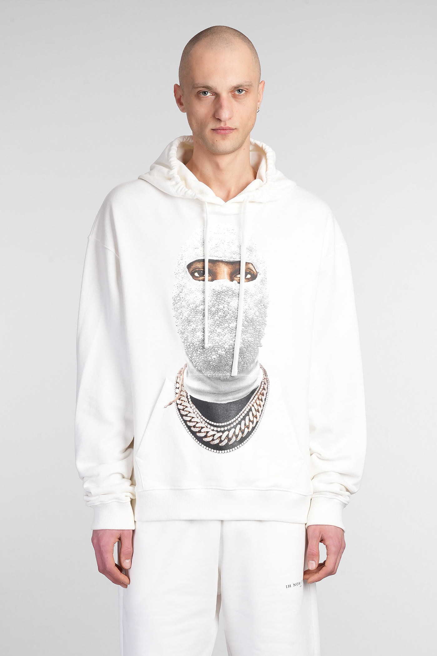 Sweatshirt In White Cotton