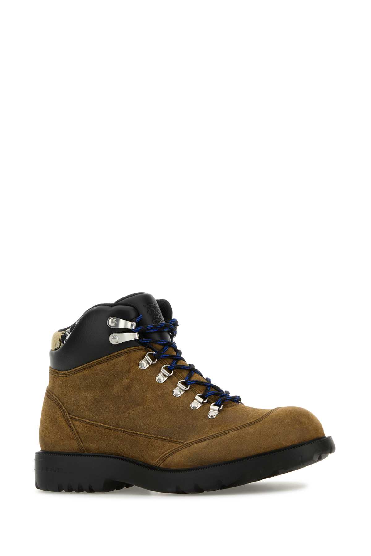 Burberry Brown Suede Moor Ankle Boots In Multi