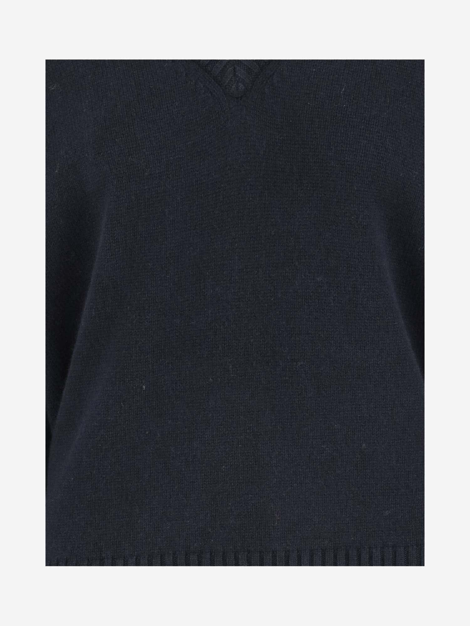 Shop Allude Wool And Cashmere Sweater In Blue