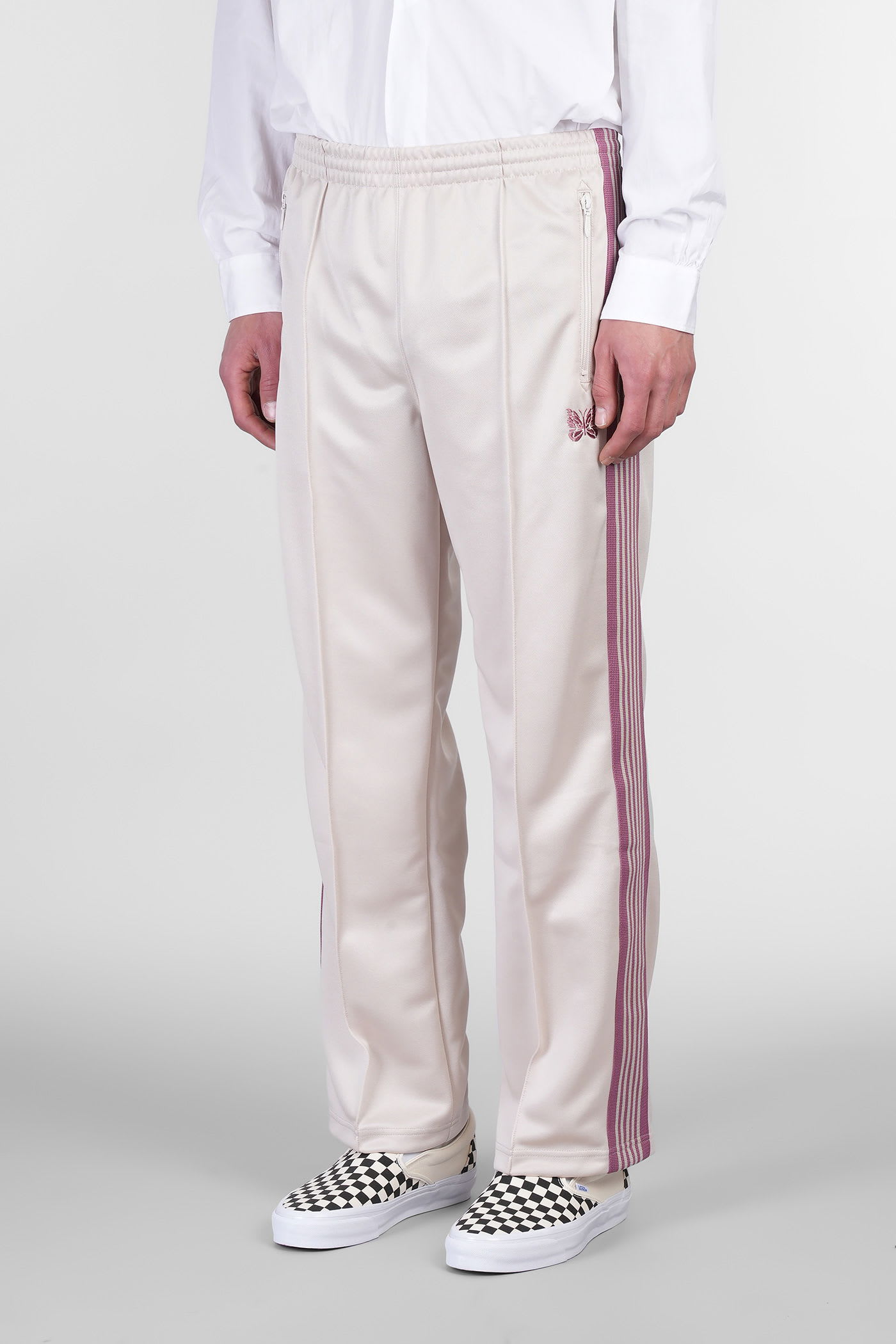 Needles Pants In Beige Polyester In Neutral