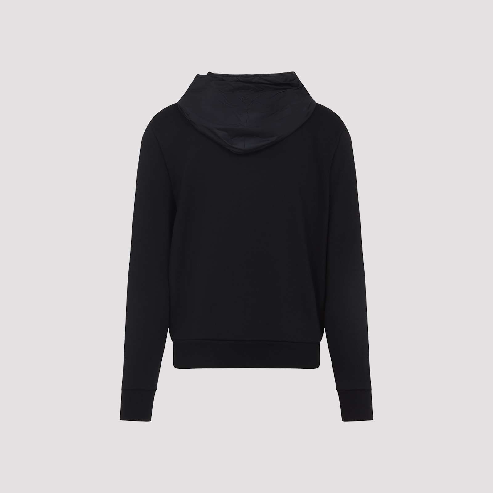 Moncler Zip-up Hooded Sweatshirt In Black