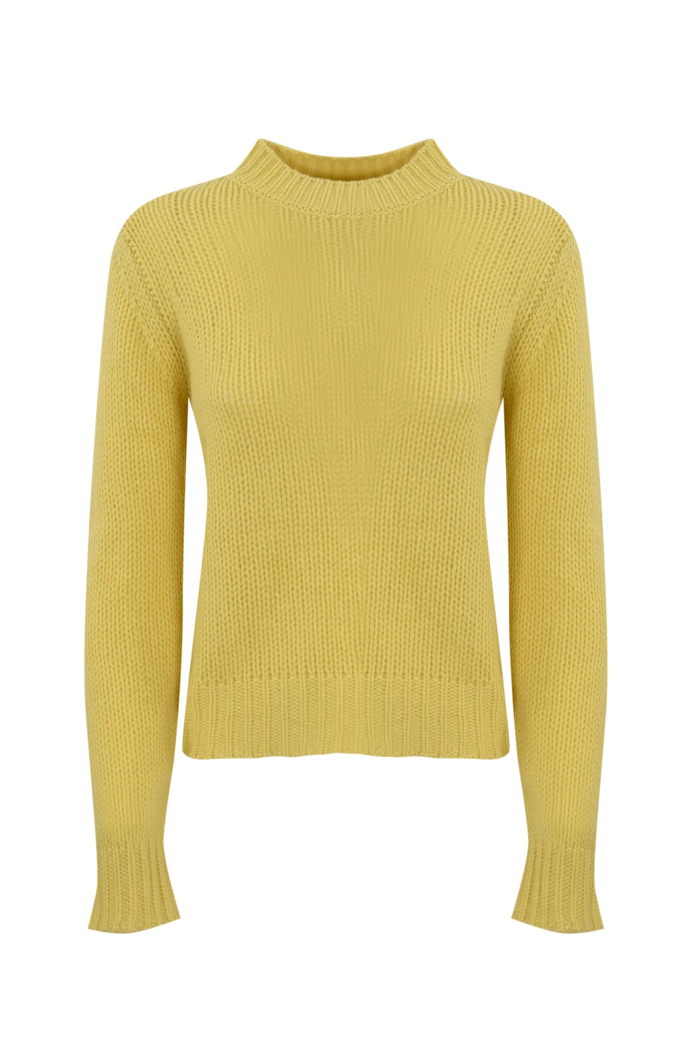 Shop Weekend Max Mara Dalida Cashmere Sweater In Giallo