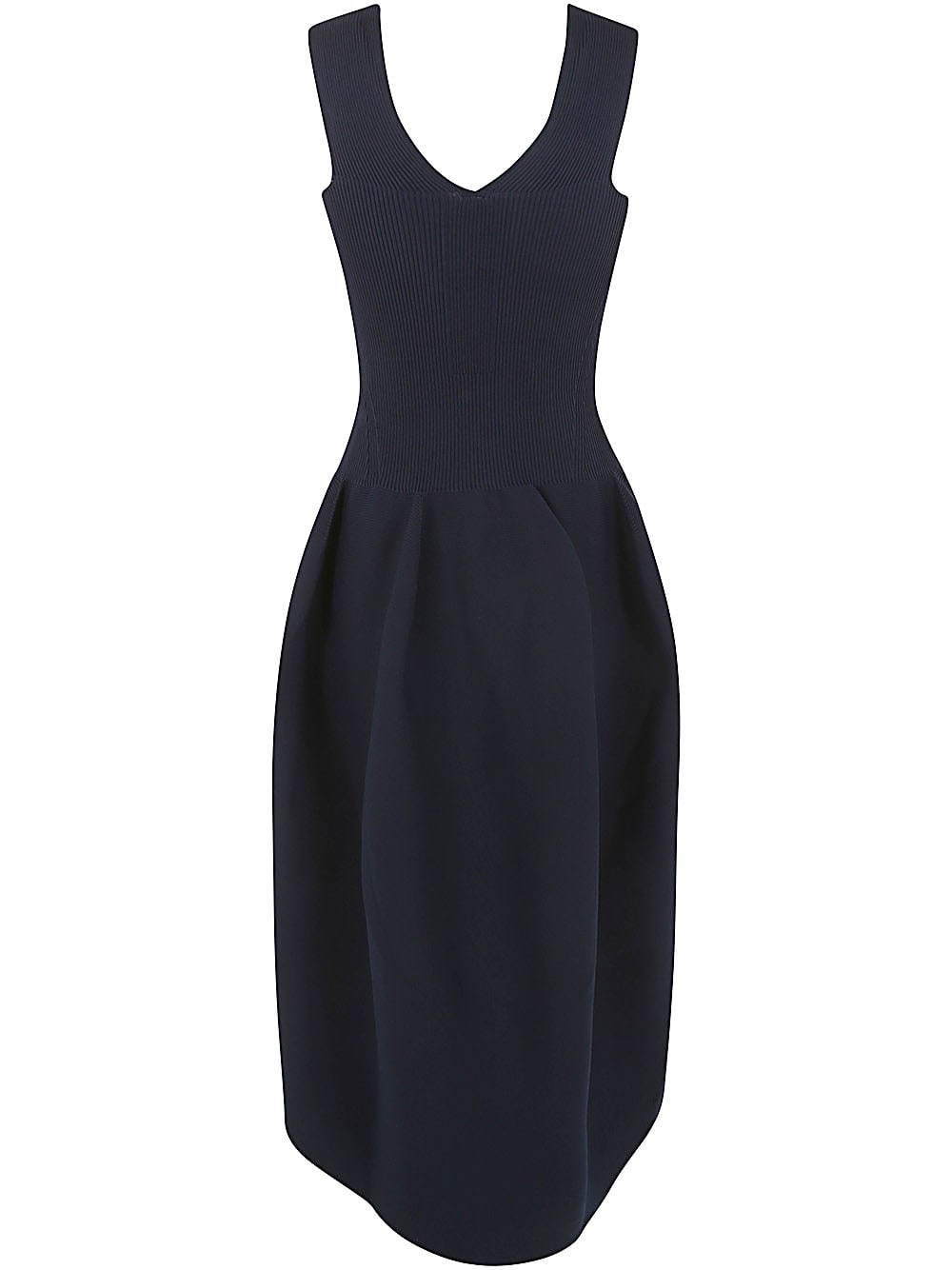 Shop Cfcl Pottery Off Shoulder Sweetheart Dress In Navy