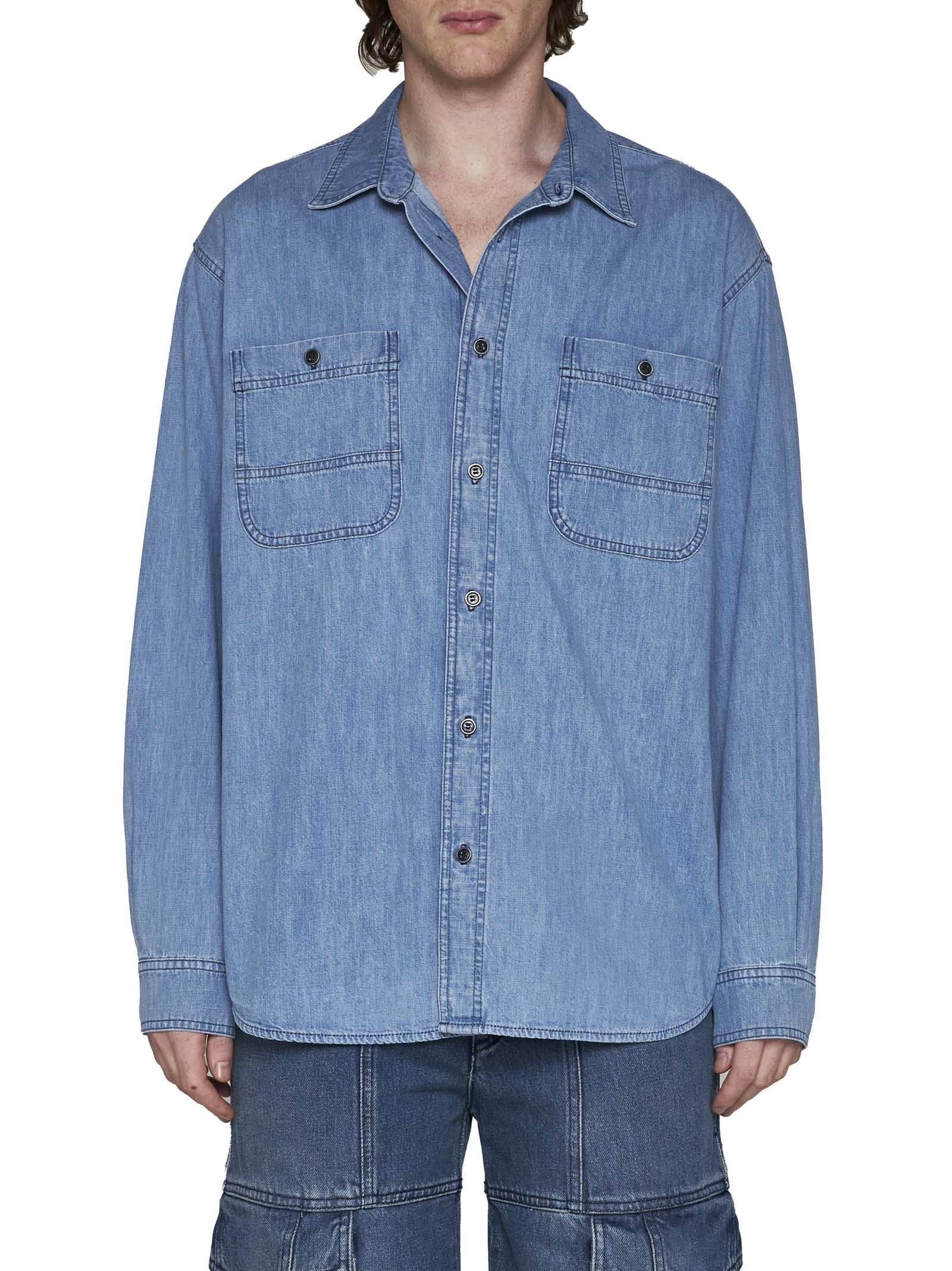 Shop Isabel Marant Shirt In Blue