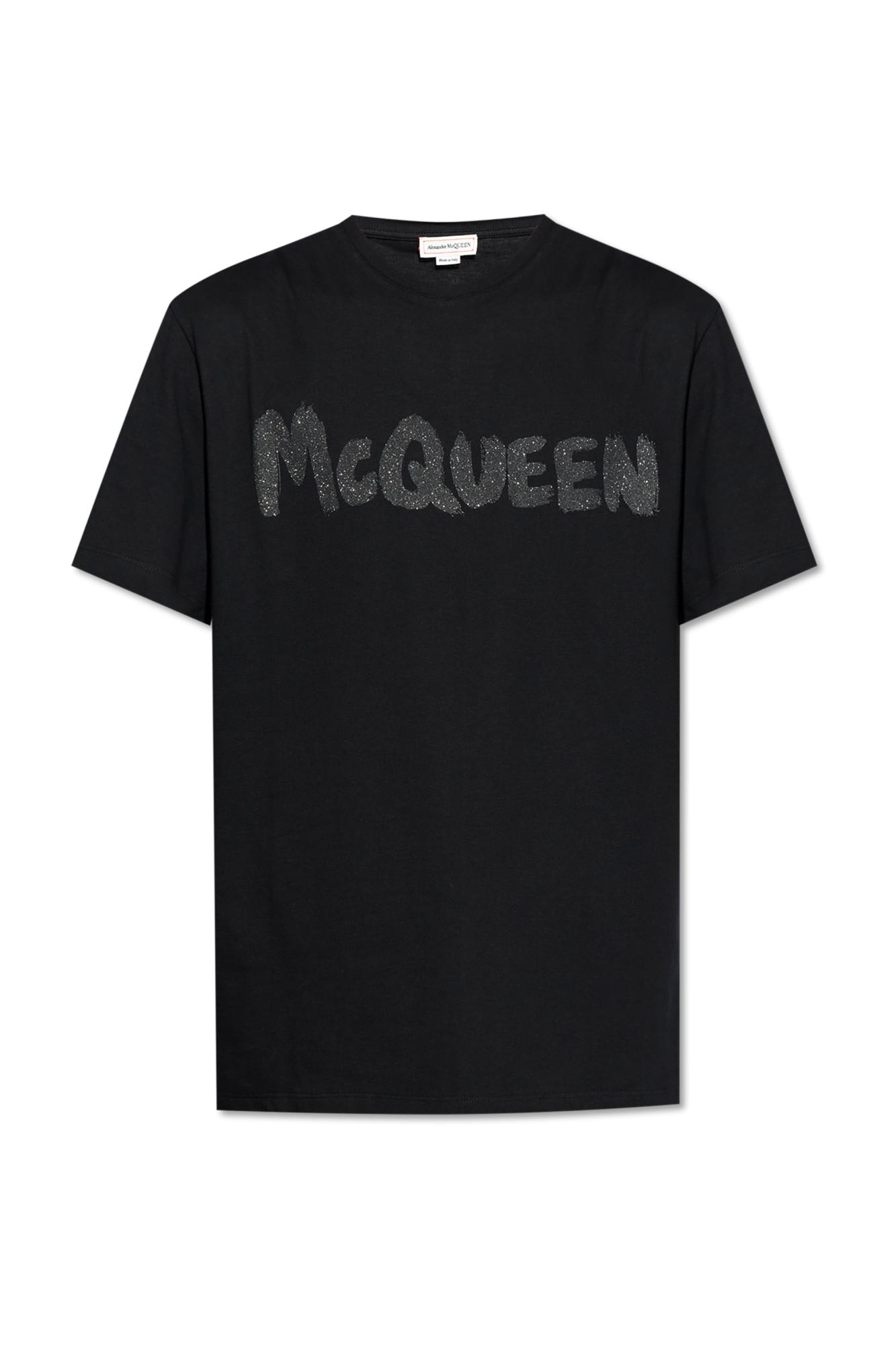 Shop Alexander Mcqueen T-shirt With Logo In Black