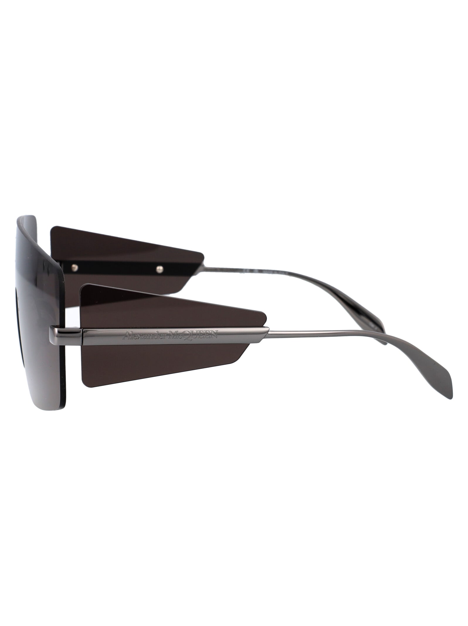 Alexander Mcqueen Am0460s Sunglasses In Brown