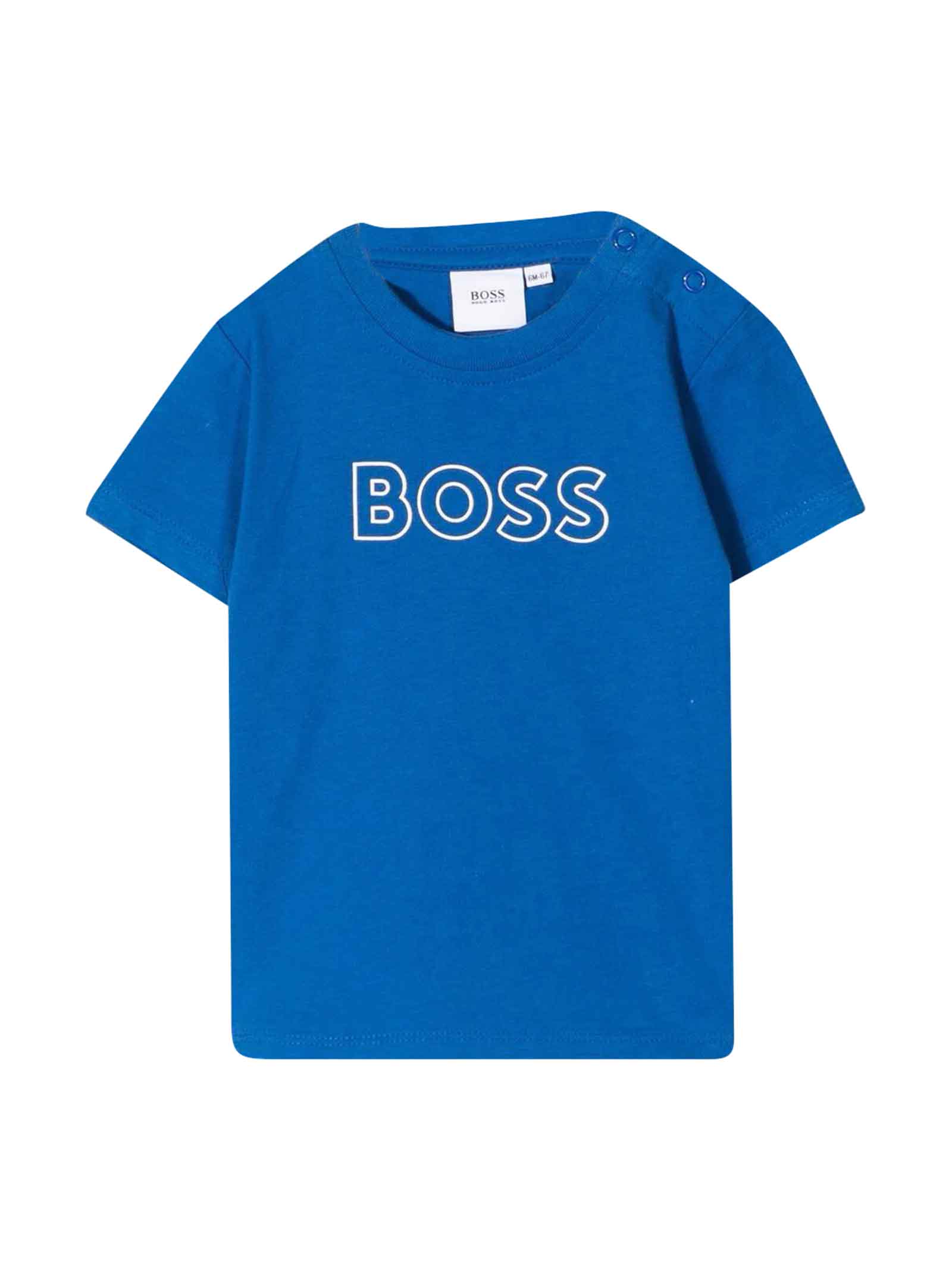 Hugo Boss Boys Navy Round Neck Short Sleeve T-Shirt 