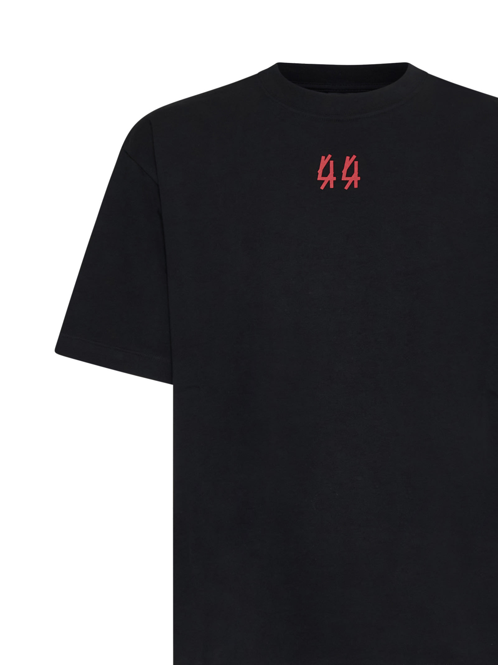 Shop 44 Label Group T-shirt In Black+44 Continuum Red