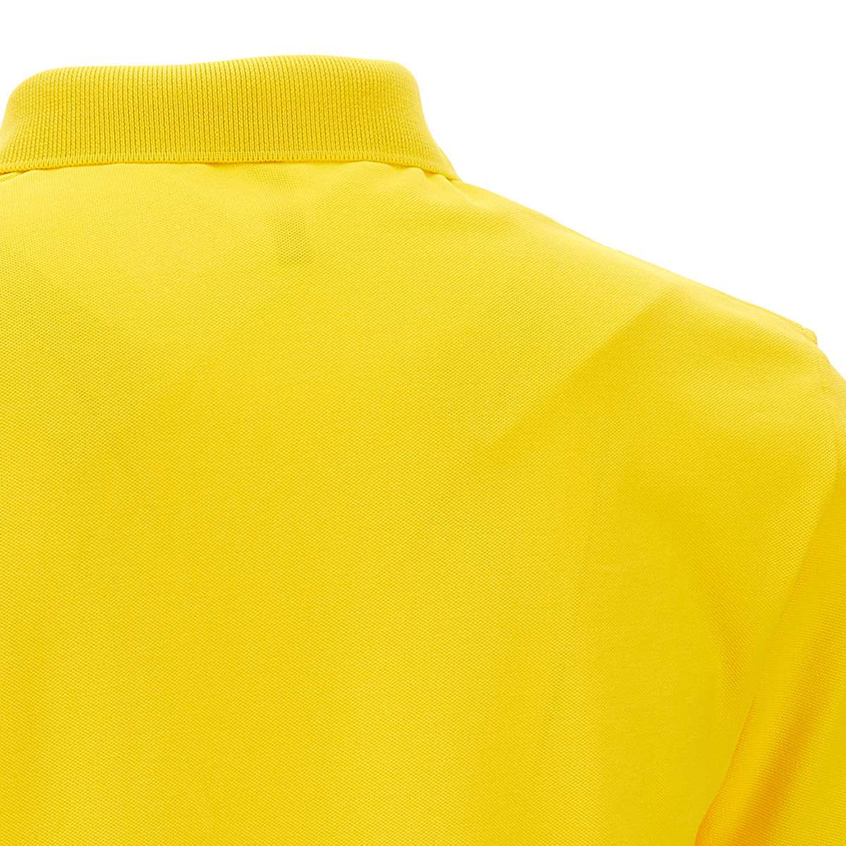 Shop Sun 68 Solid Piquet Cotton Polo Shirt In Yellow