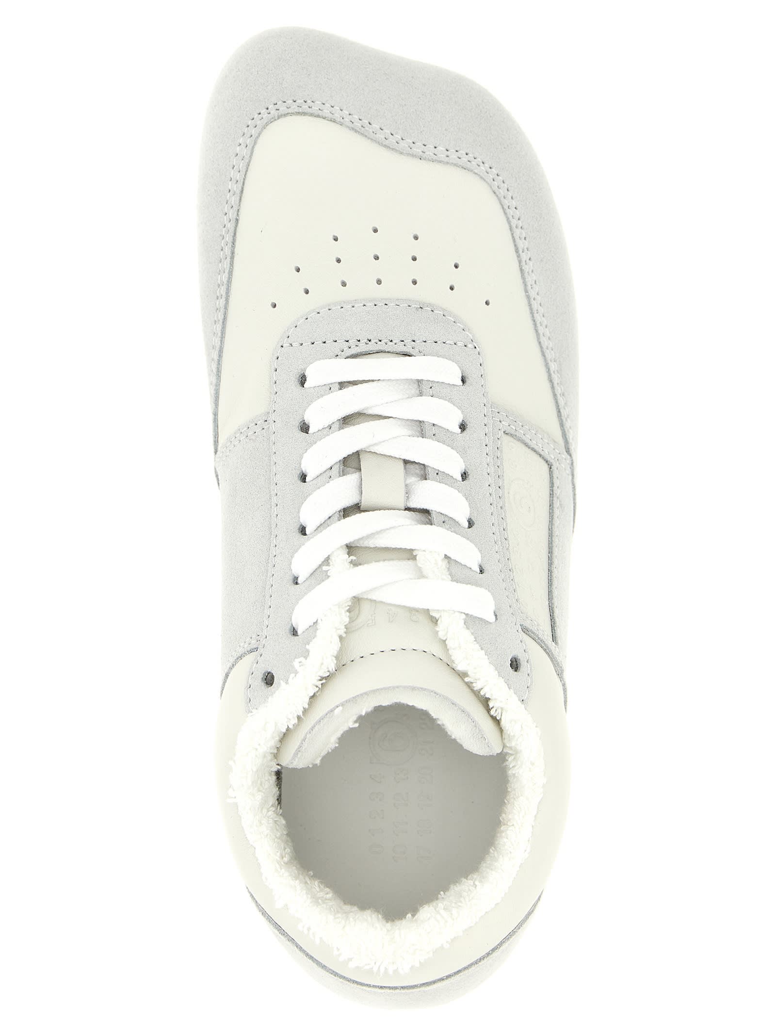 Shop Mm6 Maison Margiela Anatomic Sneakers In Gray