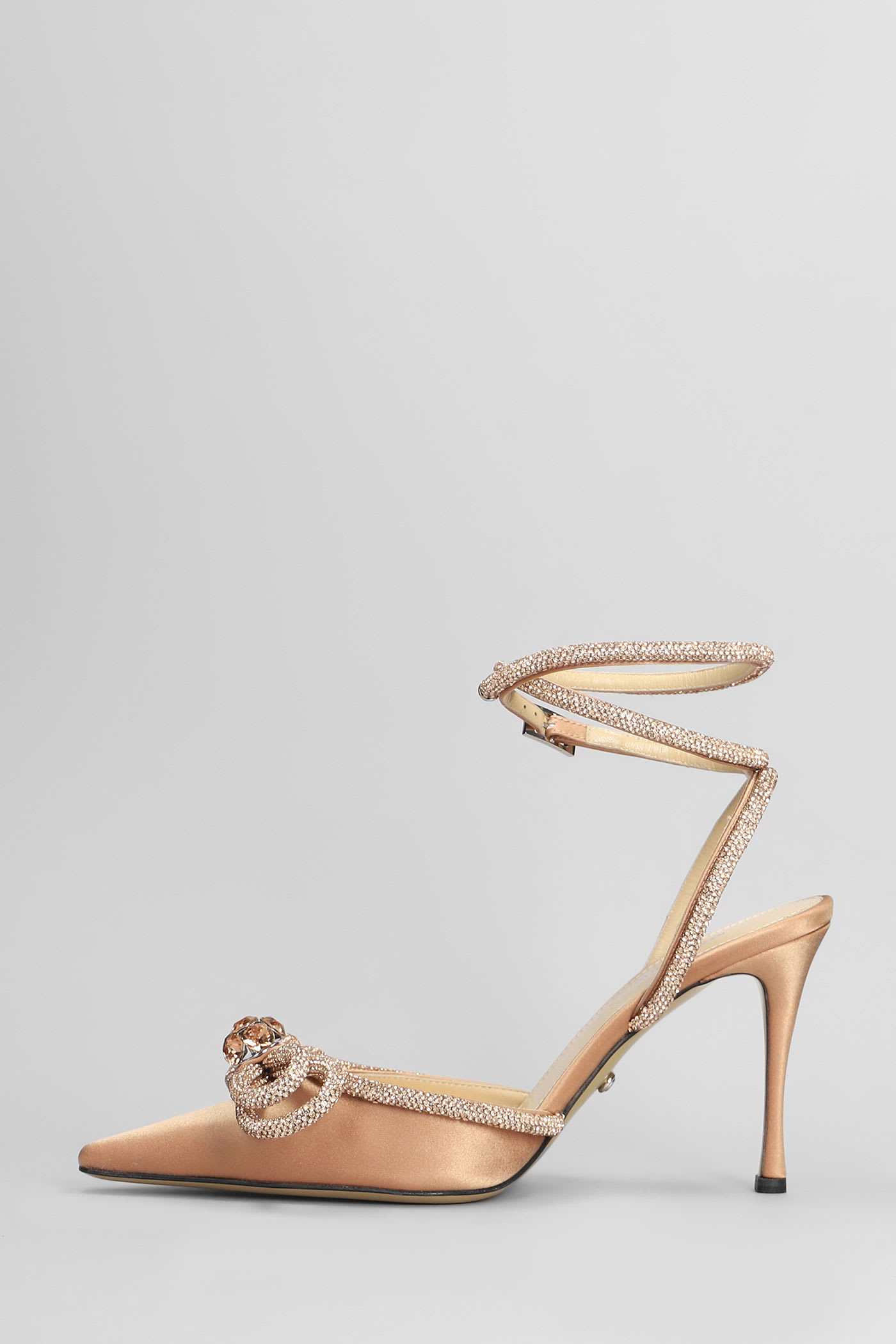 Mach & Mach Pumps In Bronze Satin In Brown