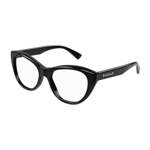 Shop Gucci Cat-eye Glasses In 004 Black Black Transpare