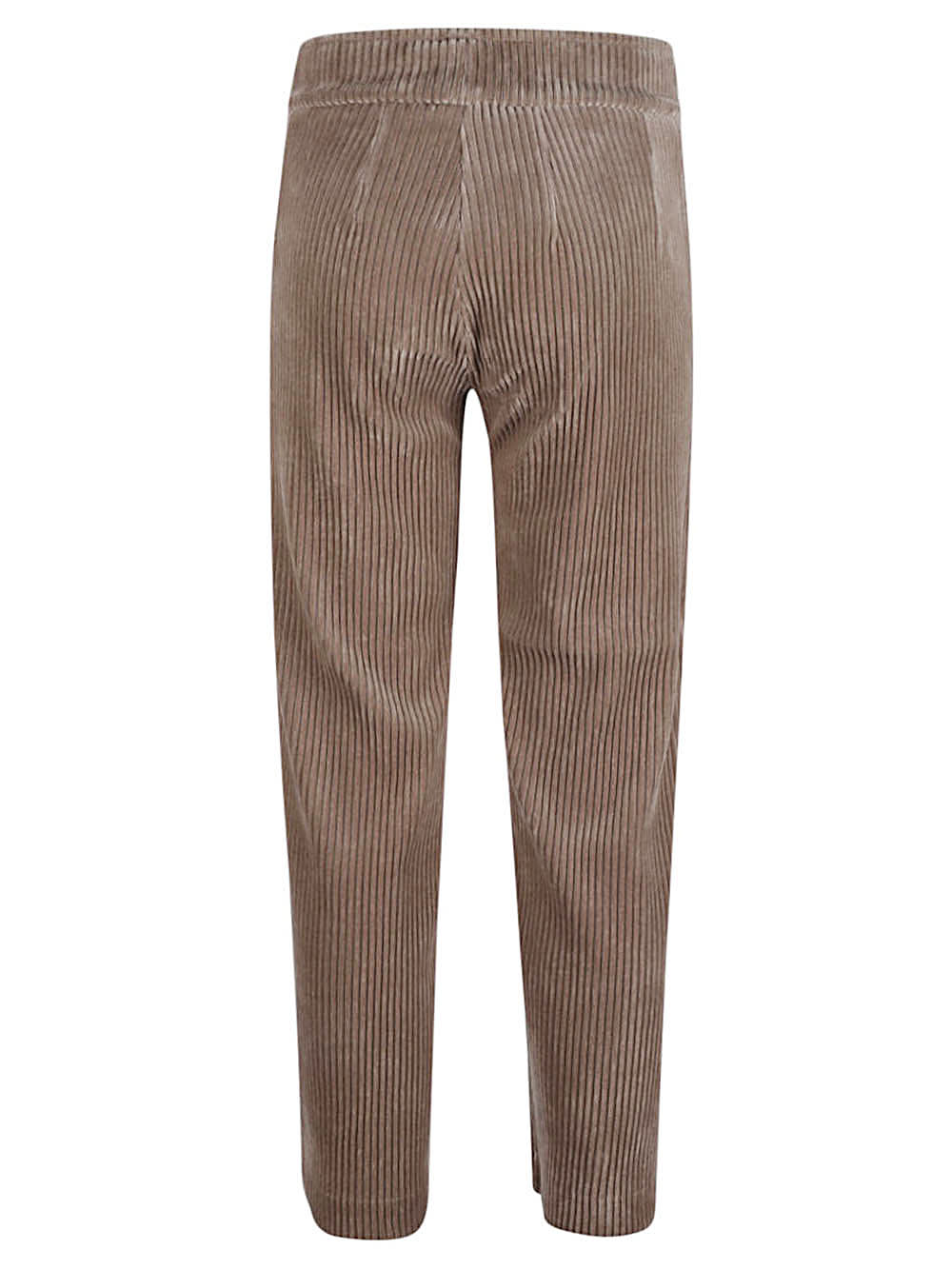 Avenue Montaigne Corduroy Cropped Trousers In Neutral