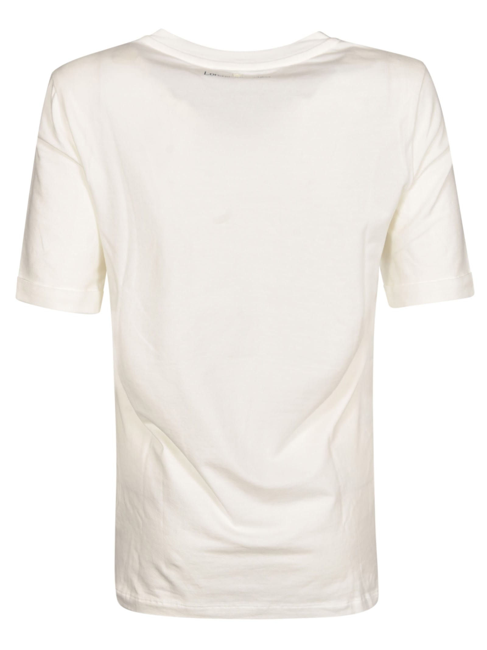Shop Lorena Antoniazzi Logo T-shirt In White