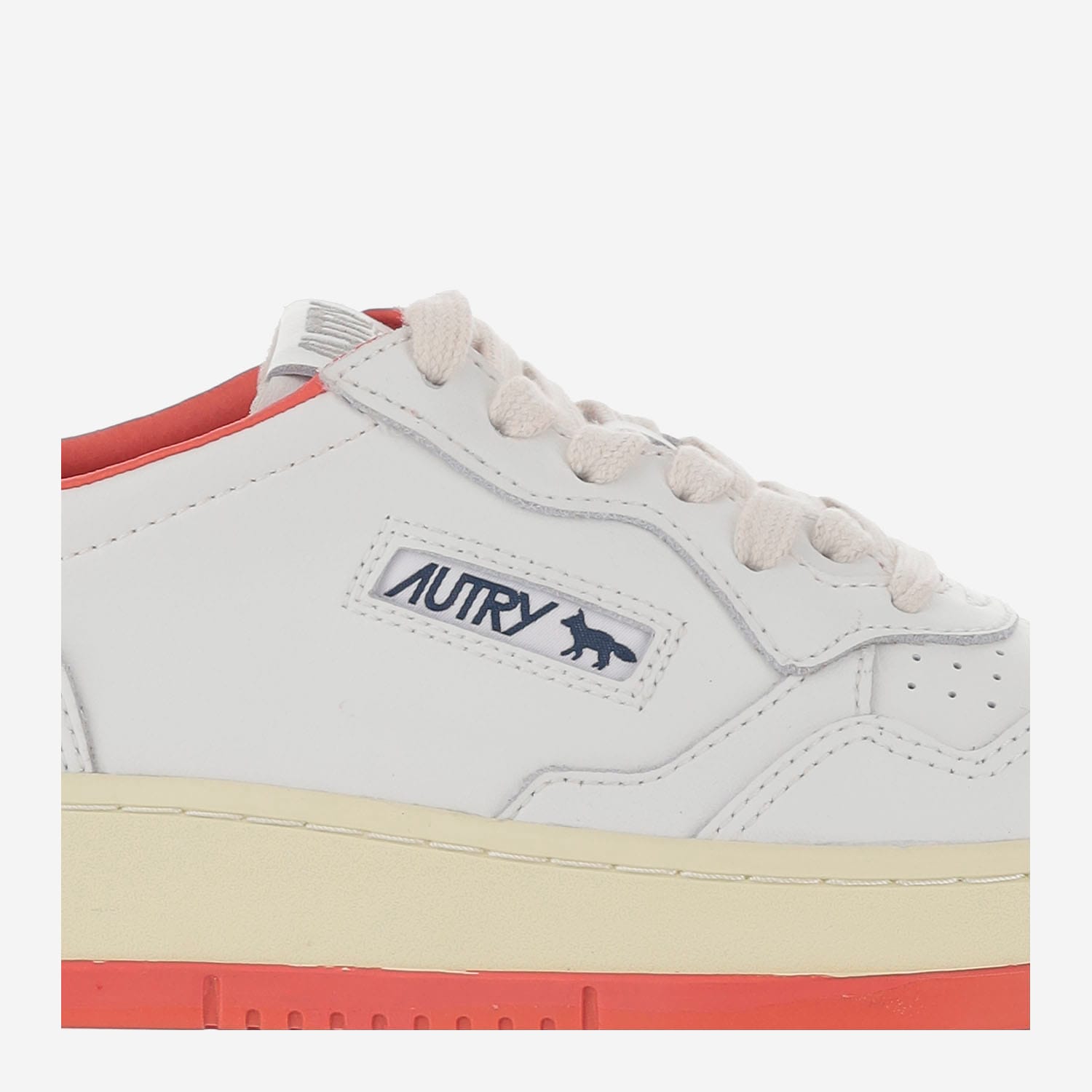 Autry Medalist Low Kitsune Wht Red In White