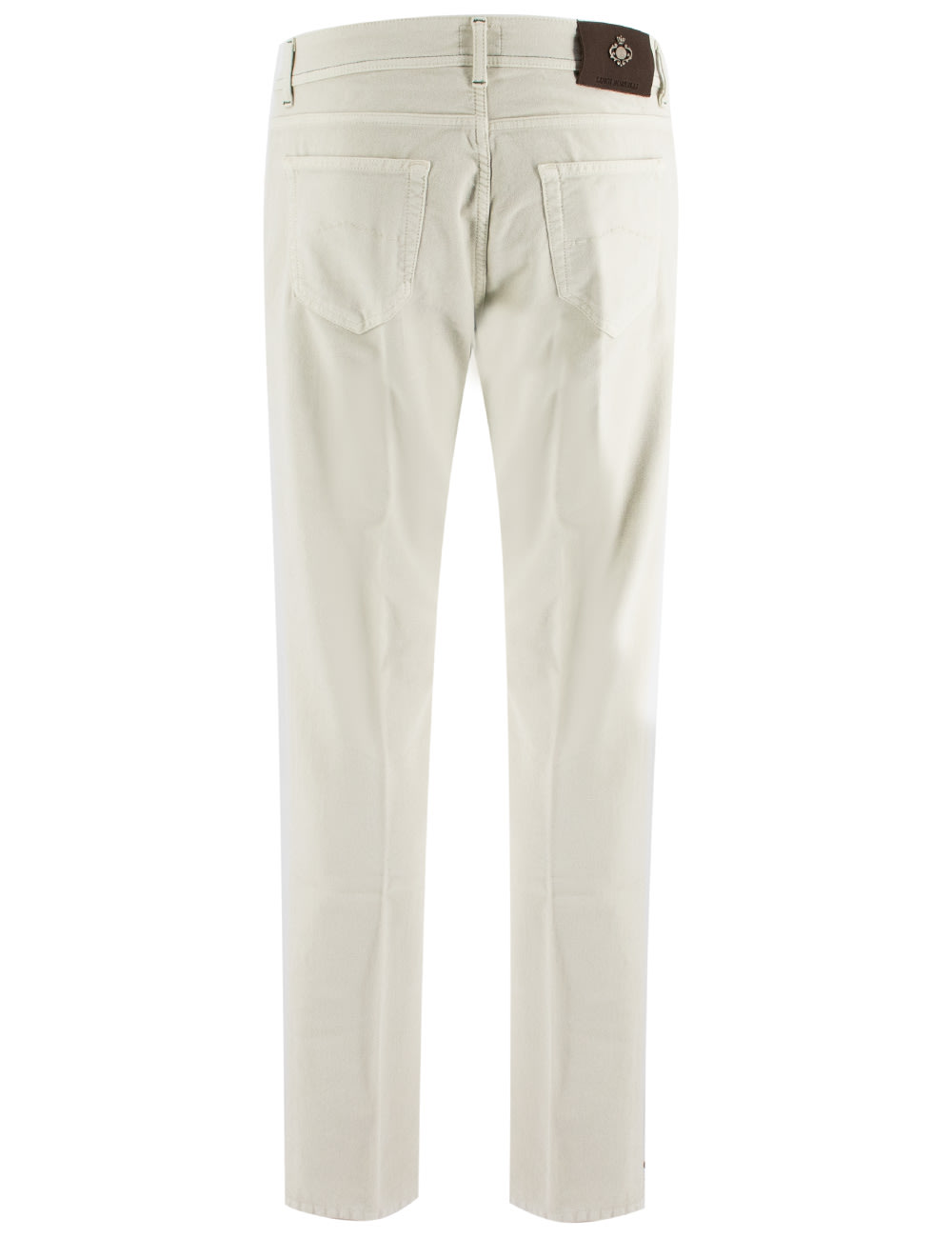 Shop Luigi Borrelli Trousers In Beige