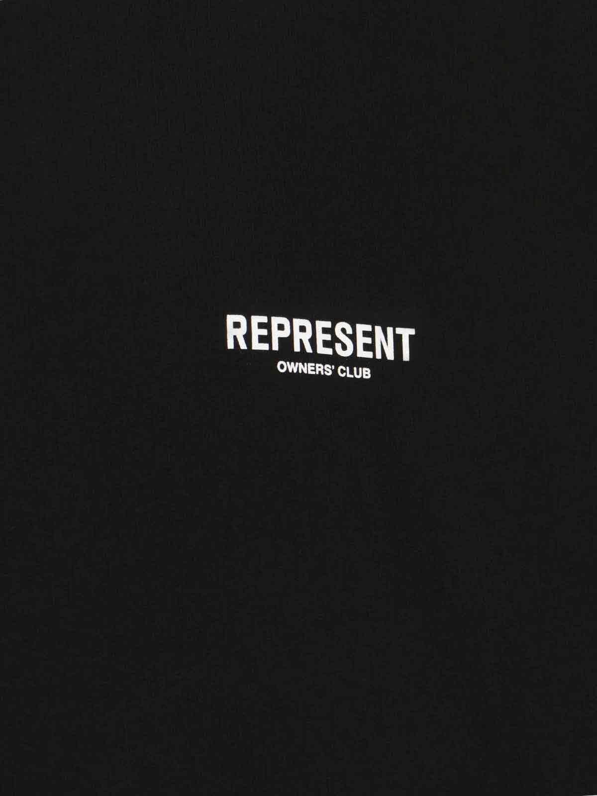 Shop Represent Owners Club Hoodie Sweatshirt In Black