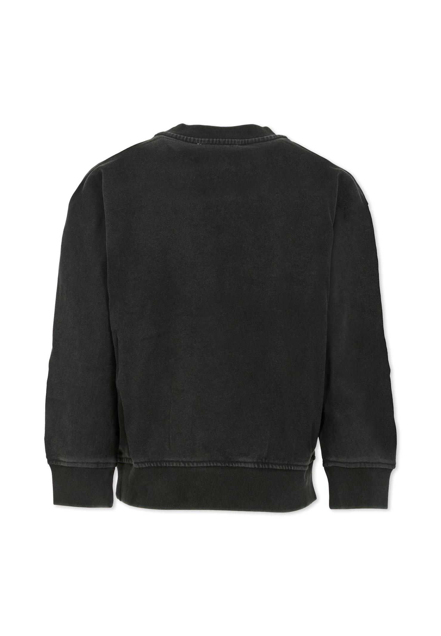 Stella Mccartney Black Sweatshirt For Boy With Logo In Black