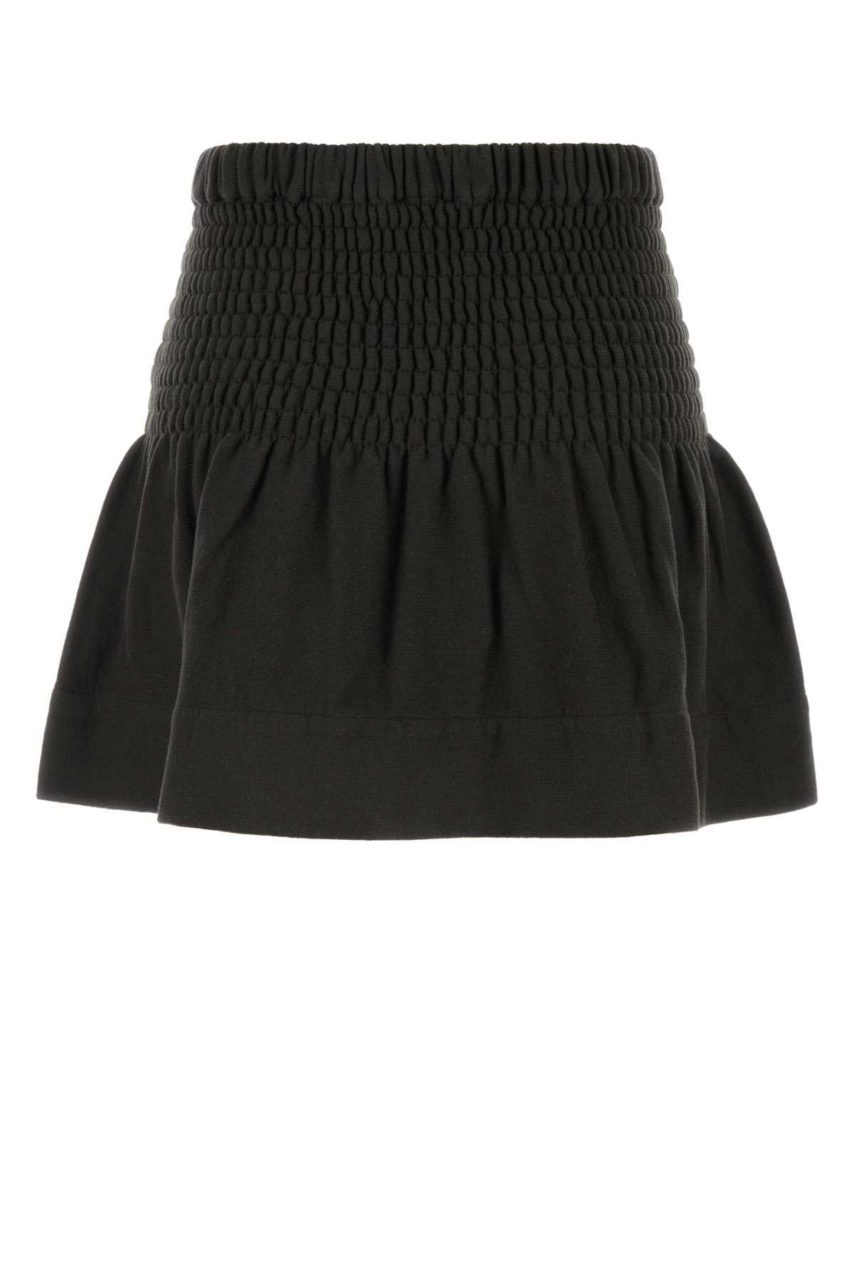 Shop Isabel Marant Étoile Charcoal Cotton Pacifica Mini Skirt In Fadedblack