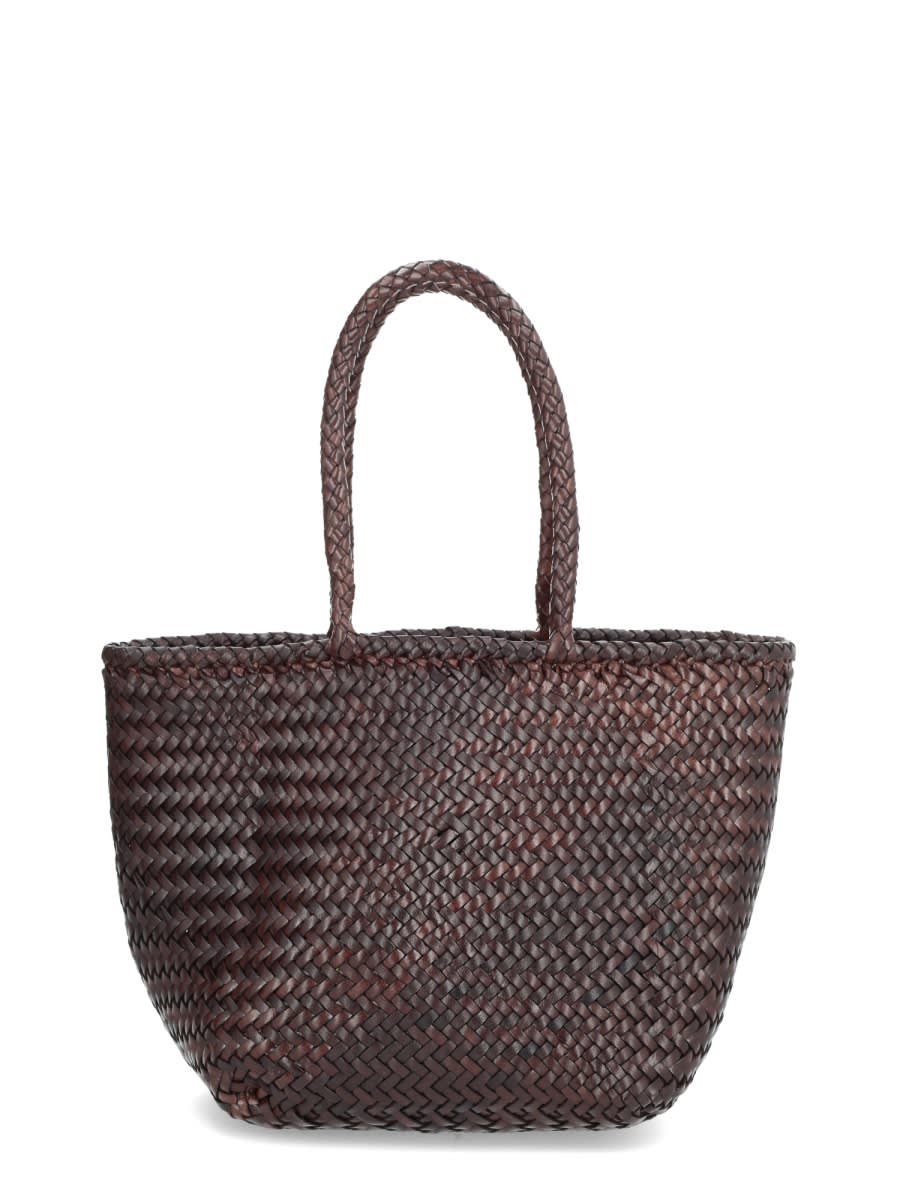 Dragon Diffusion Small Grace Basket Bag In Brown