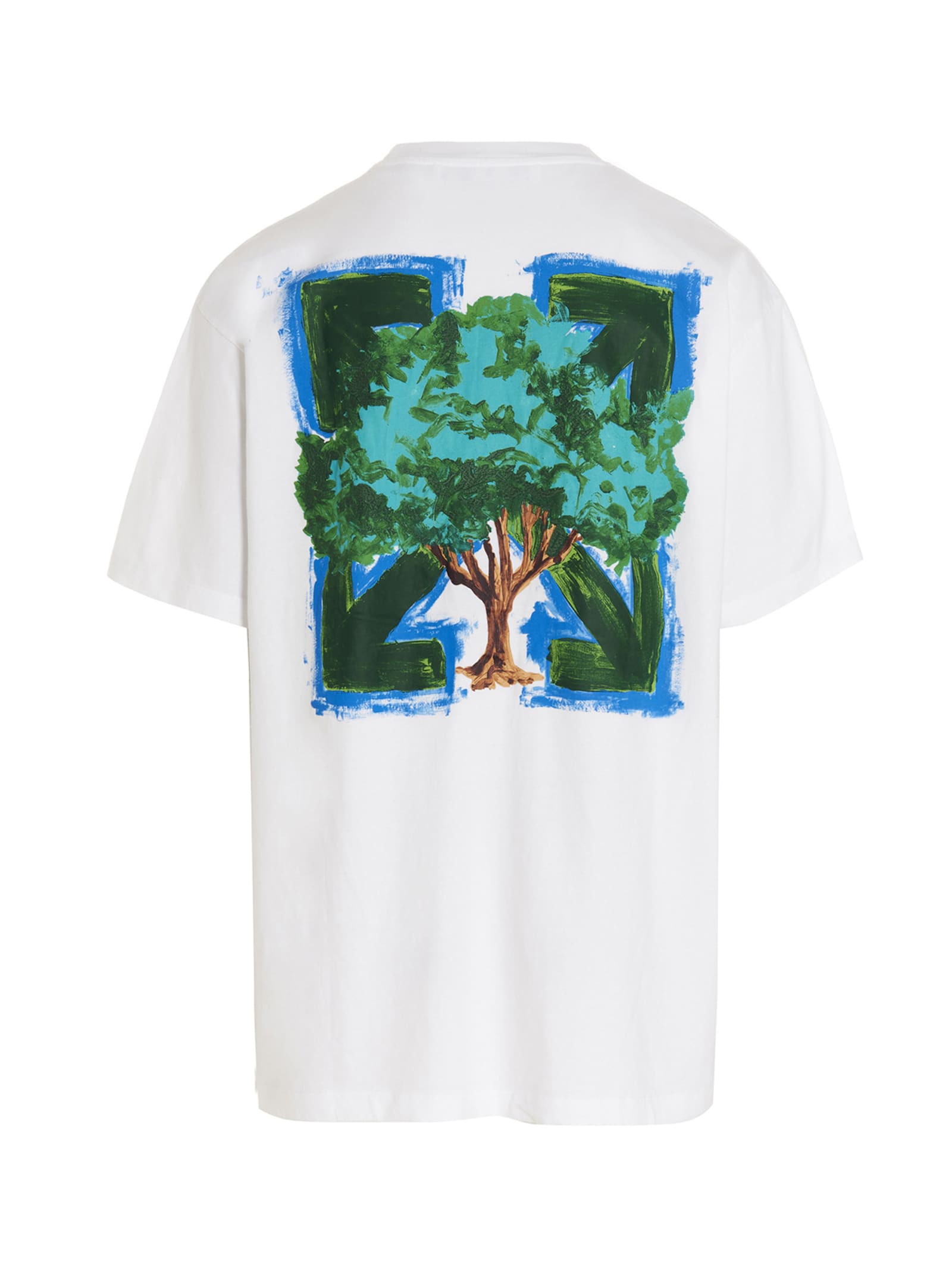 Off-white Arrow Tree T-shirt In White | ModeSens