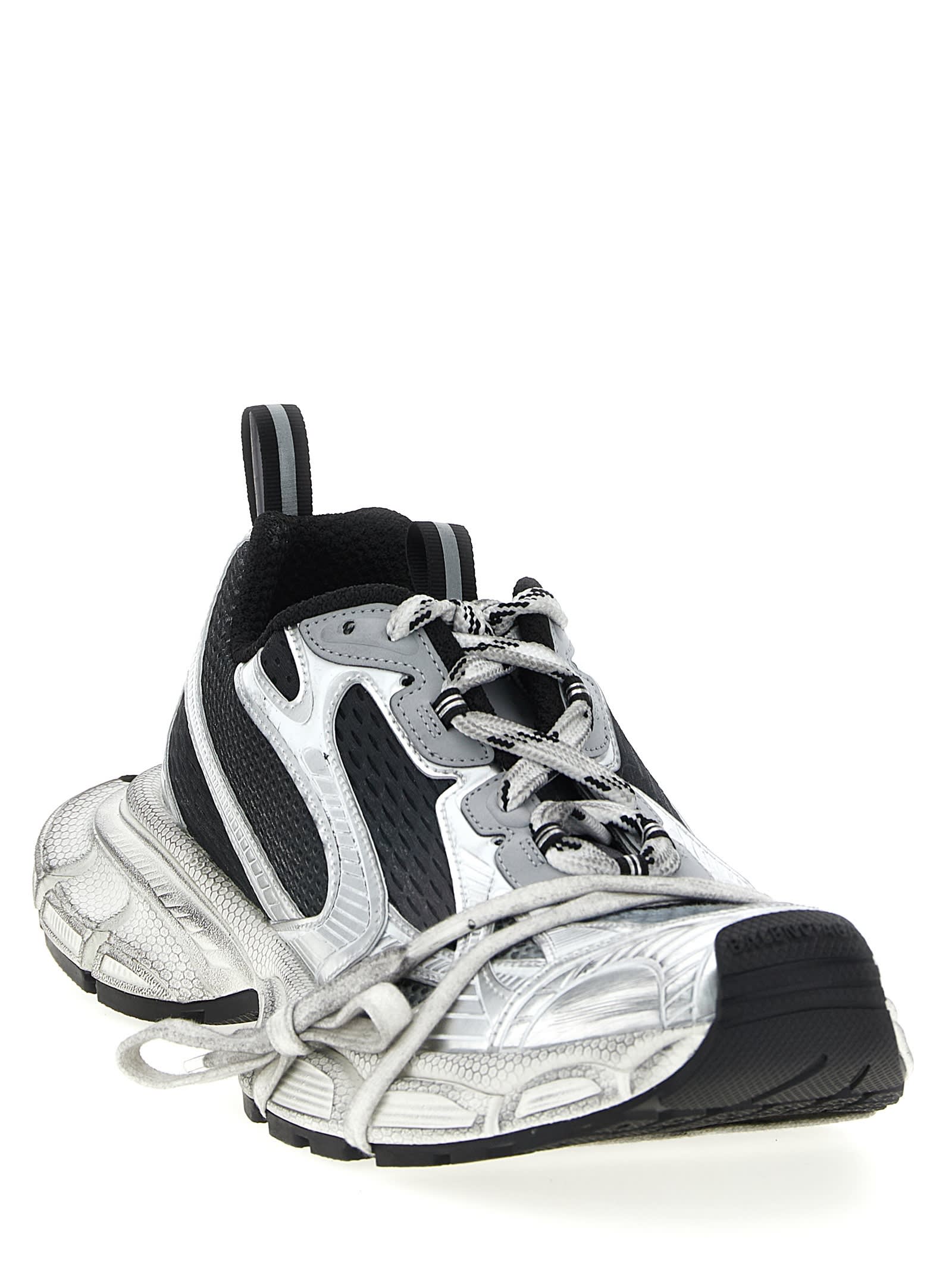 Balenciaga Multicolor Mesh And Rubber 3xl Gradient Sneakers In Gray