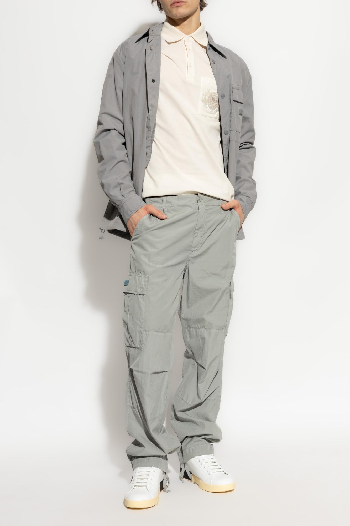 Dolce & Gabbana Polo With Pocket In White